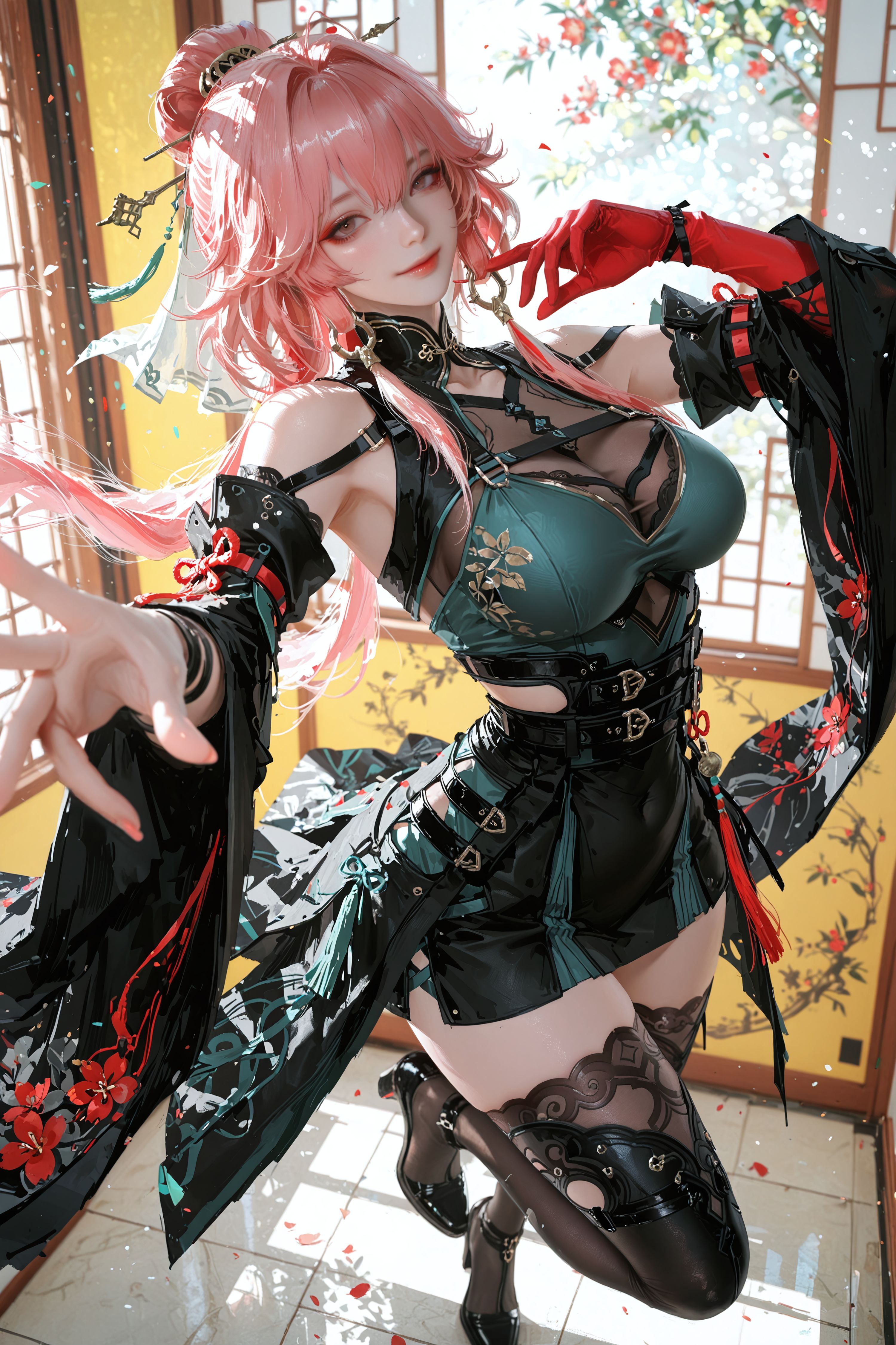 鸣潮 二次元 游戏 长离 国风 大长腿 黑丝,第7张