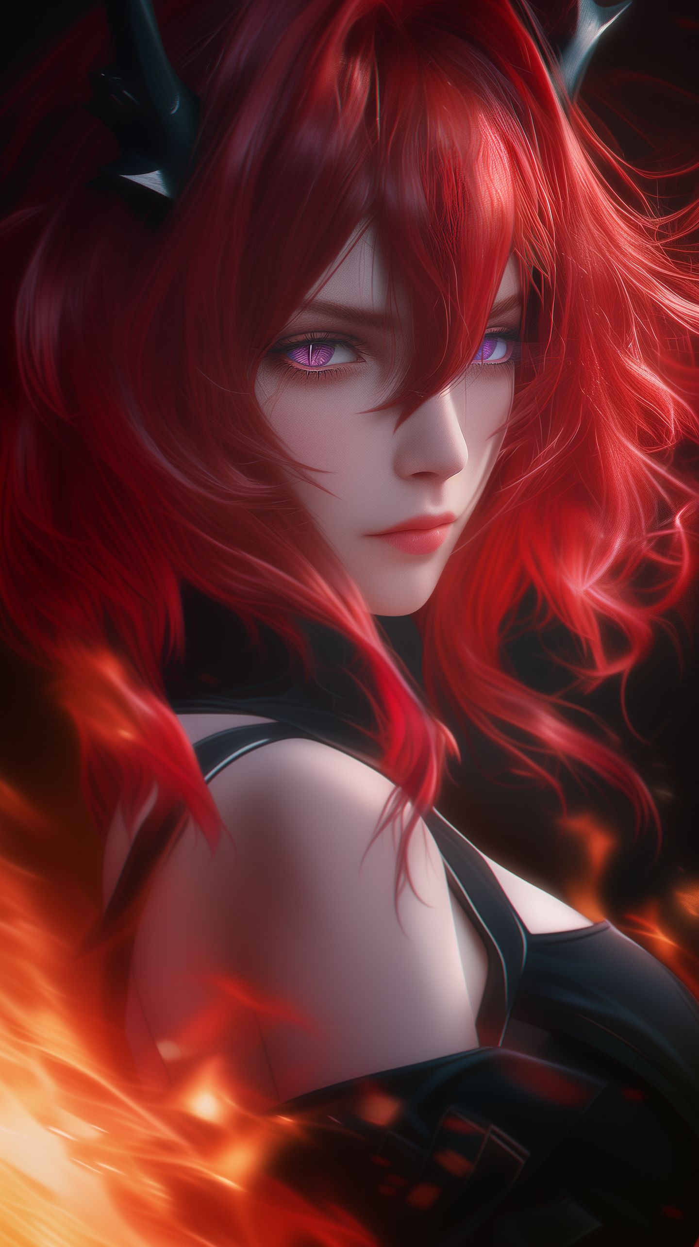 明日方舟 夕 年 斯卡蒂 锁屏壁纸,第3张