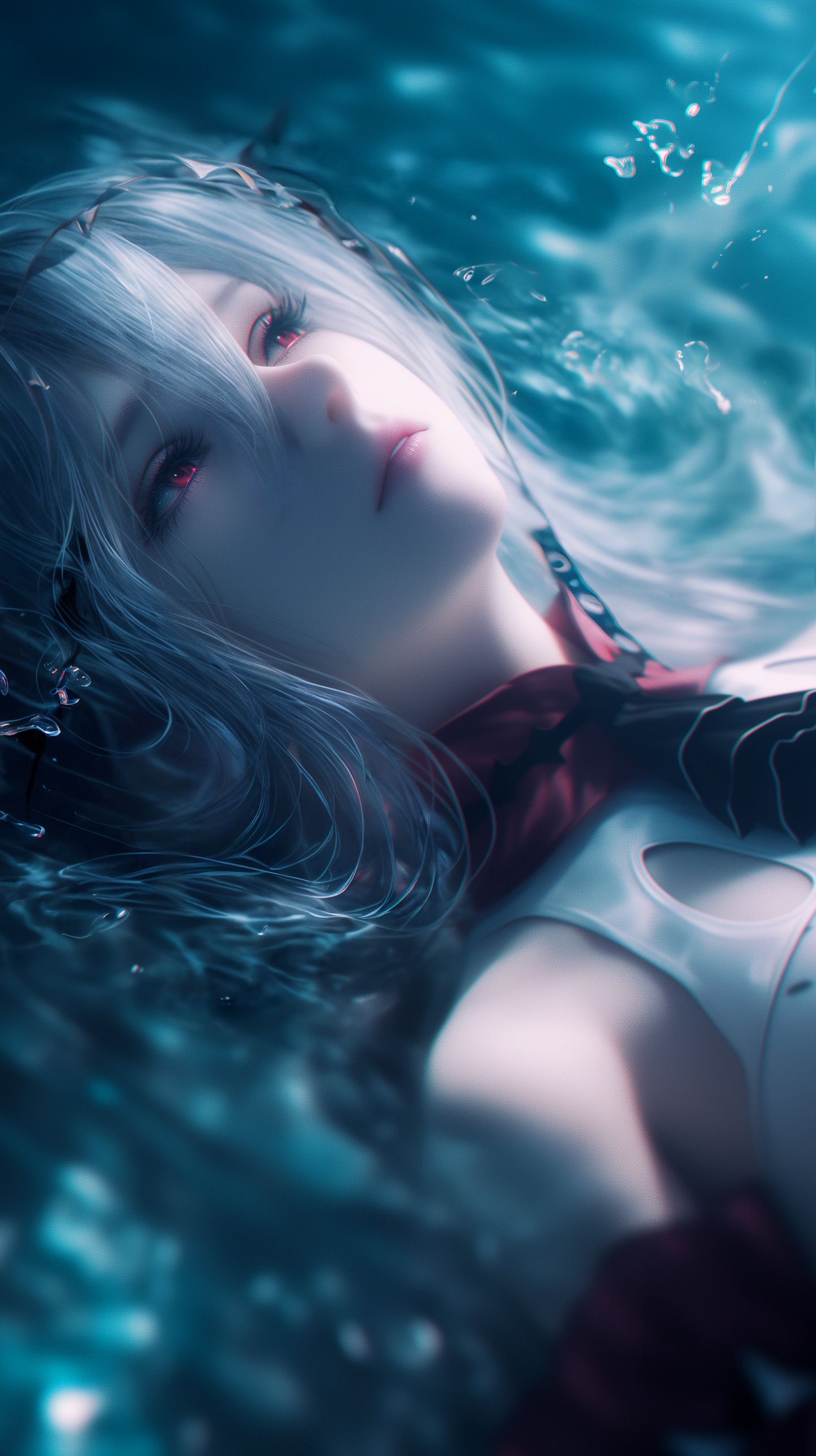 明日方舟 夕 年 斯卡蒂 锁屏壁纸,第4张