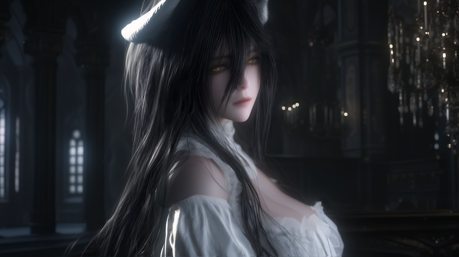 清纯魅魔，雅儿贝德。overlord 壁纸分享 电脑壁纸,第2张