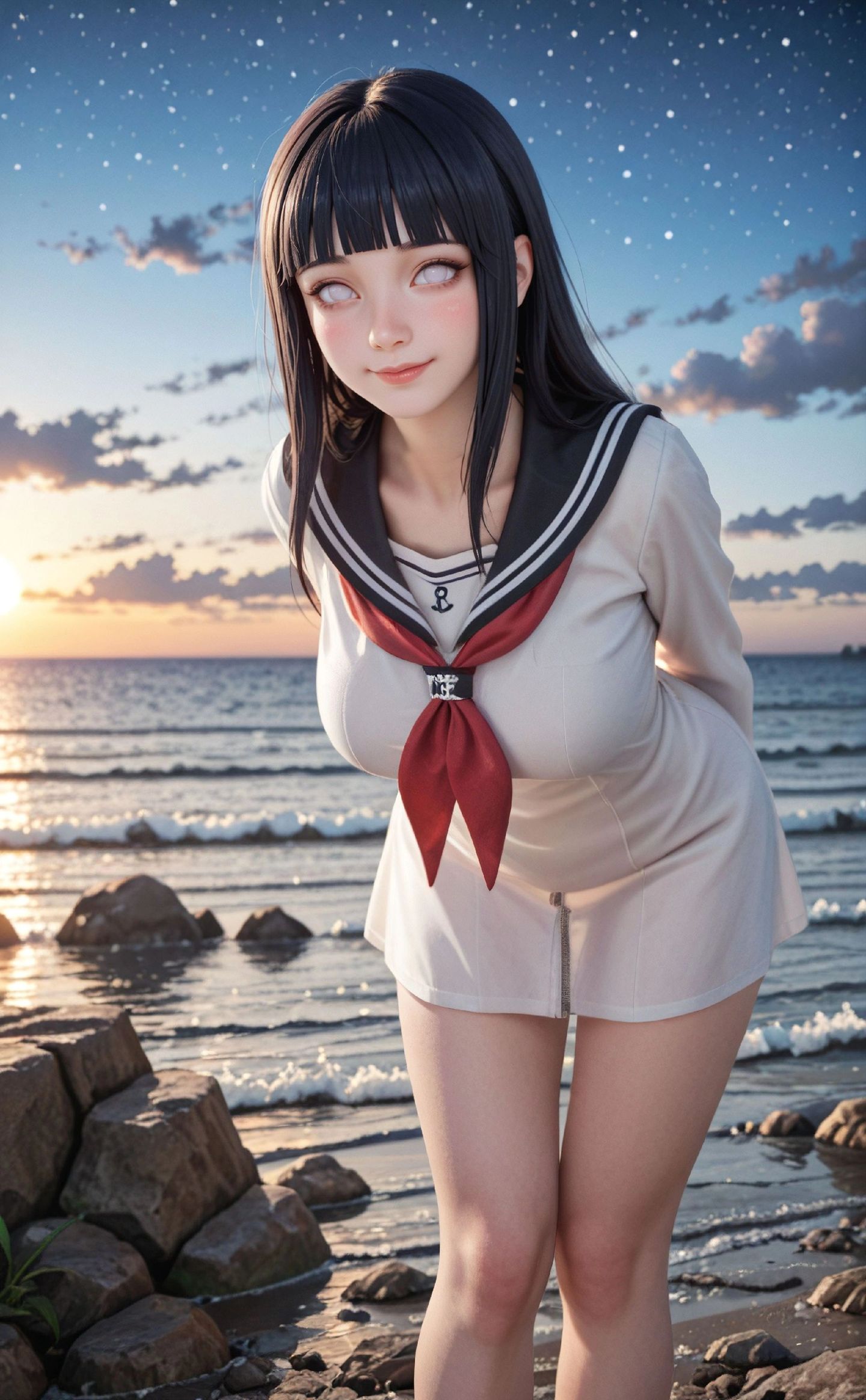 火影忍者 ai绘画 日向雏田 二次元 动漫壁纸,第8张