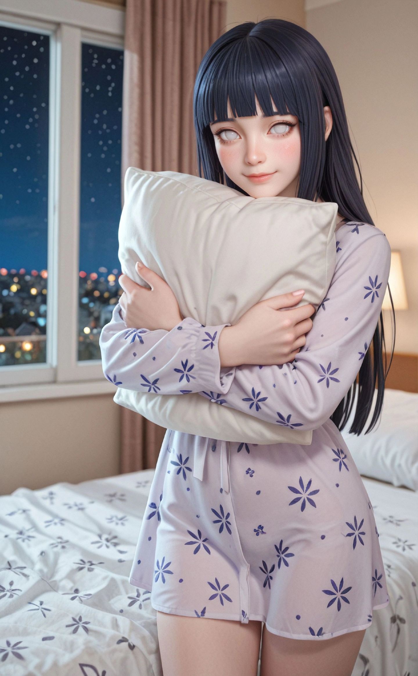 火影忍者 ai绘画 日向雏田 二次元 动漫壁纸,第9张