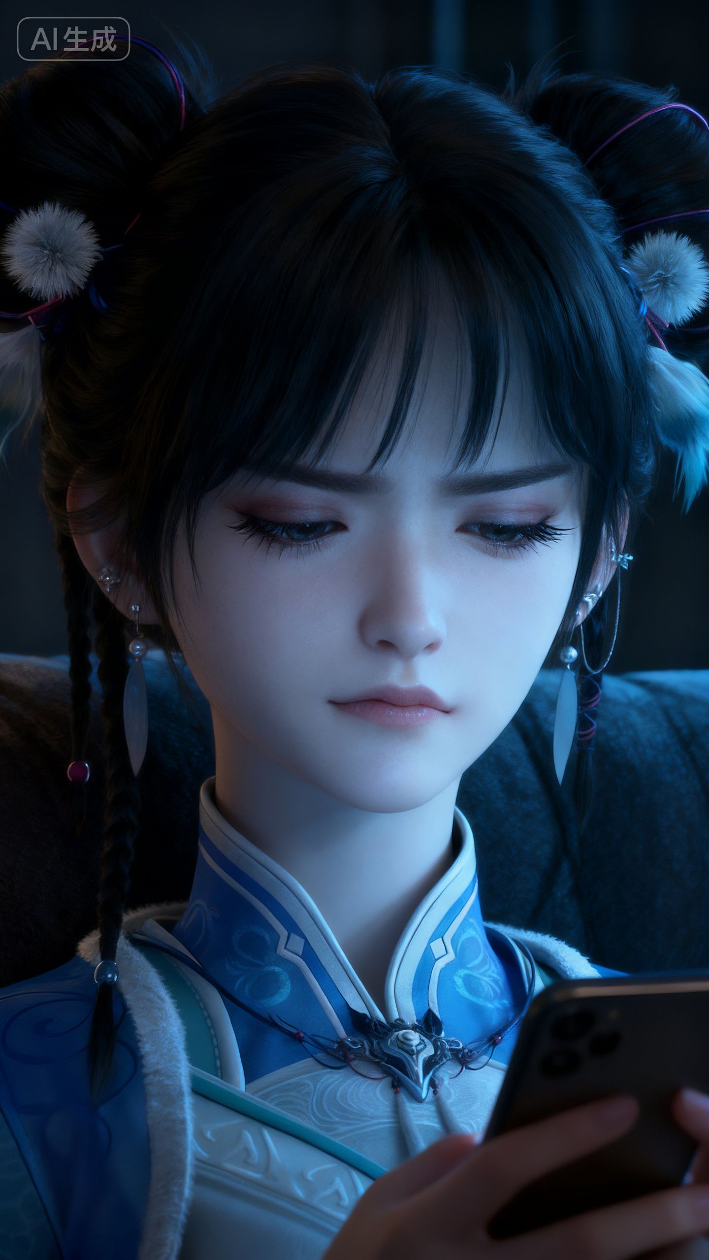 神国之上宁小龄 不屑小表情 古风结合现代 壁纸 国漫,第3张