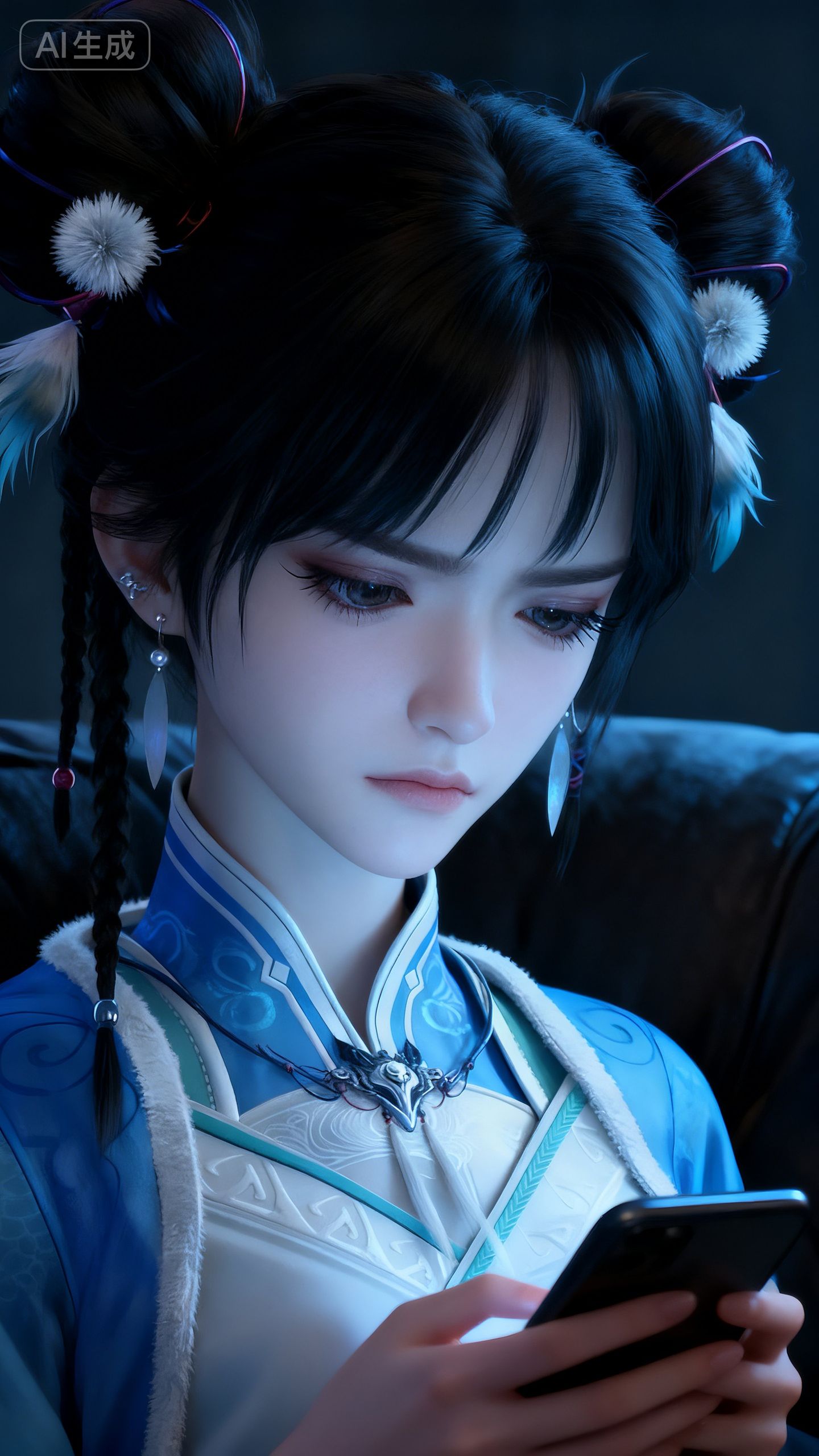 神国之上宁小龄 不屑小表情 古风结合现代 壁纸 国漫,第4张