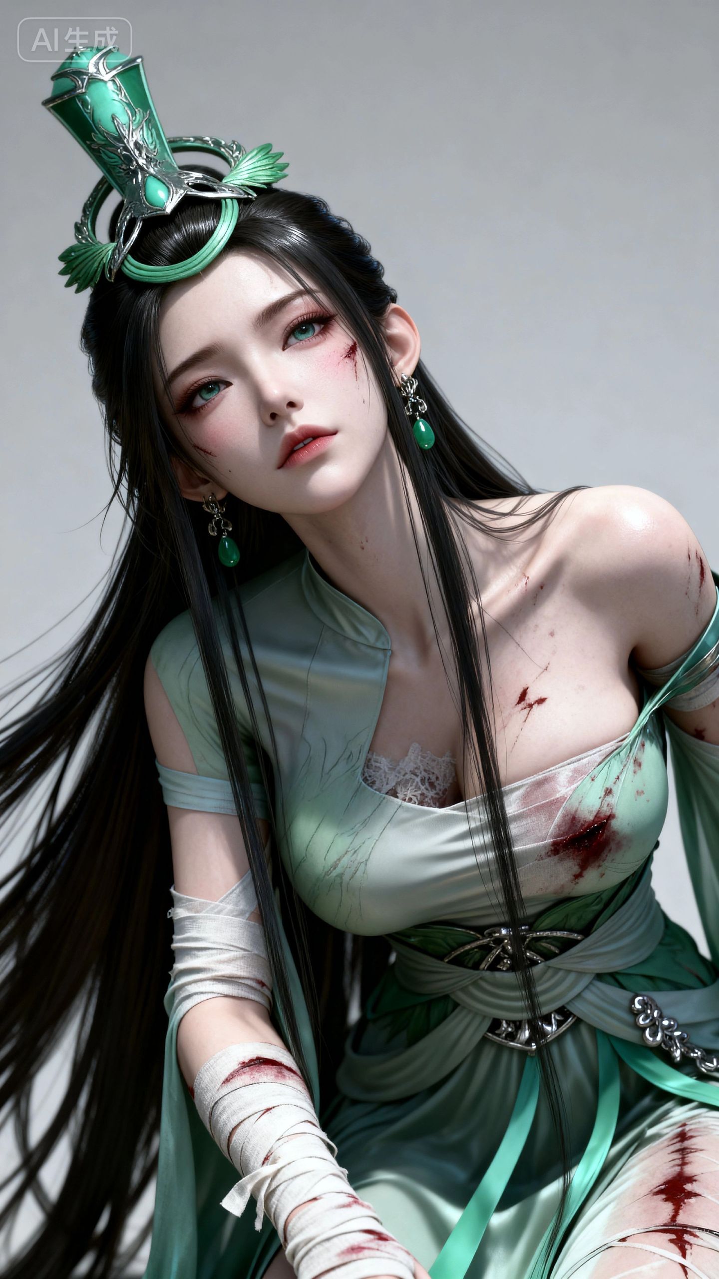 神国之上 战损版的陆嫁嫁 国漫女神图片壁纸分享推荐 热门,第3张