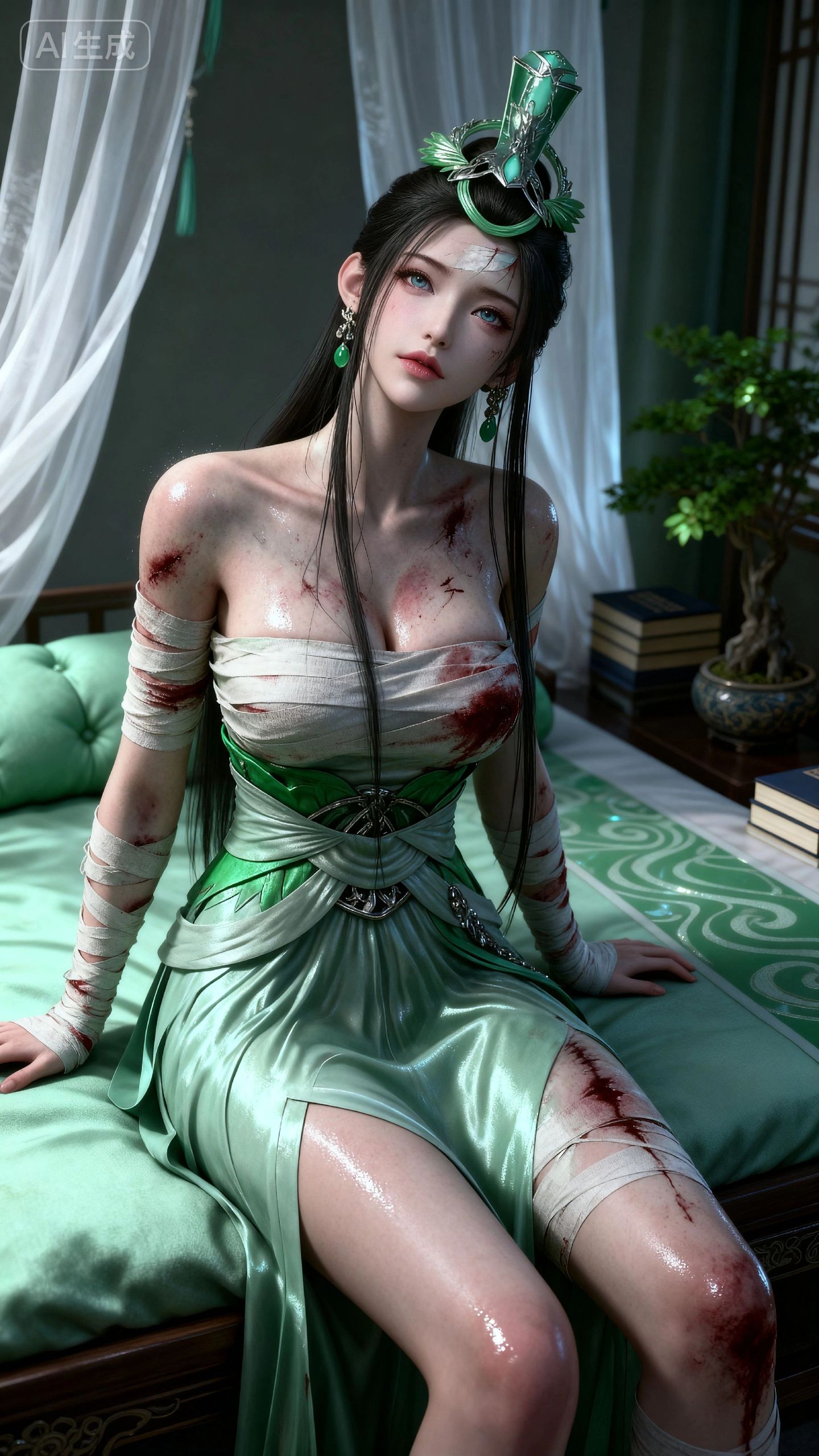 神国之上 战损版的陆嫁嫁 国漫女神图片壁纸分享推荐 热门,第6张