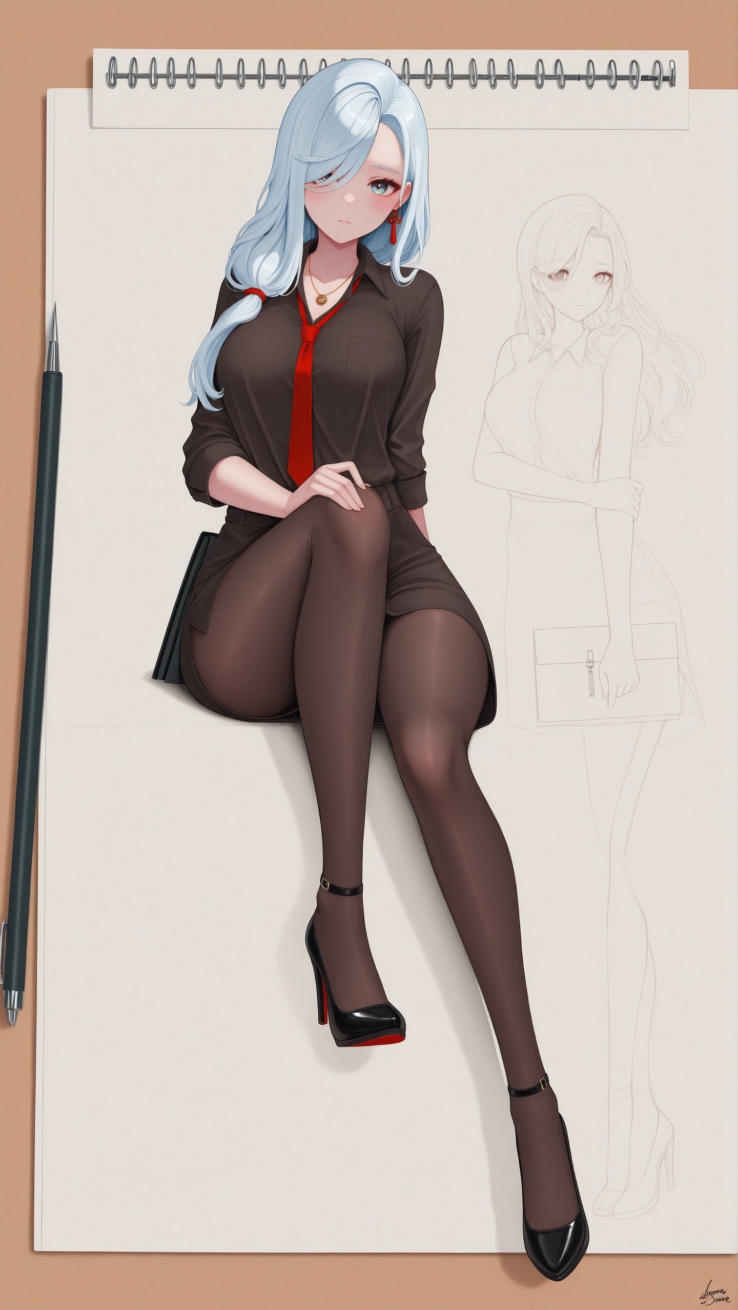 原神申鹤 平面动画风格 二次元游戏壁纸 好看,第2张