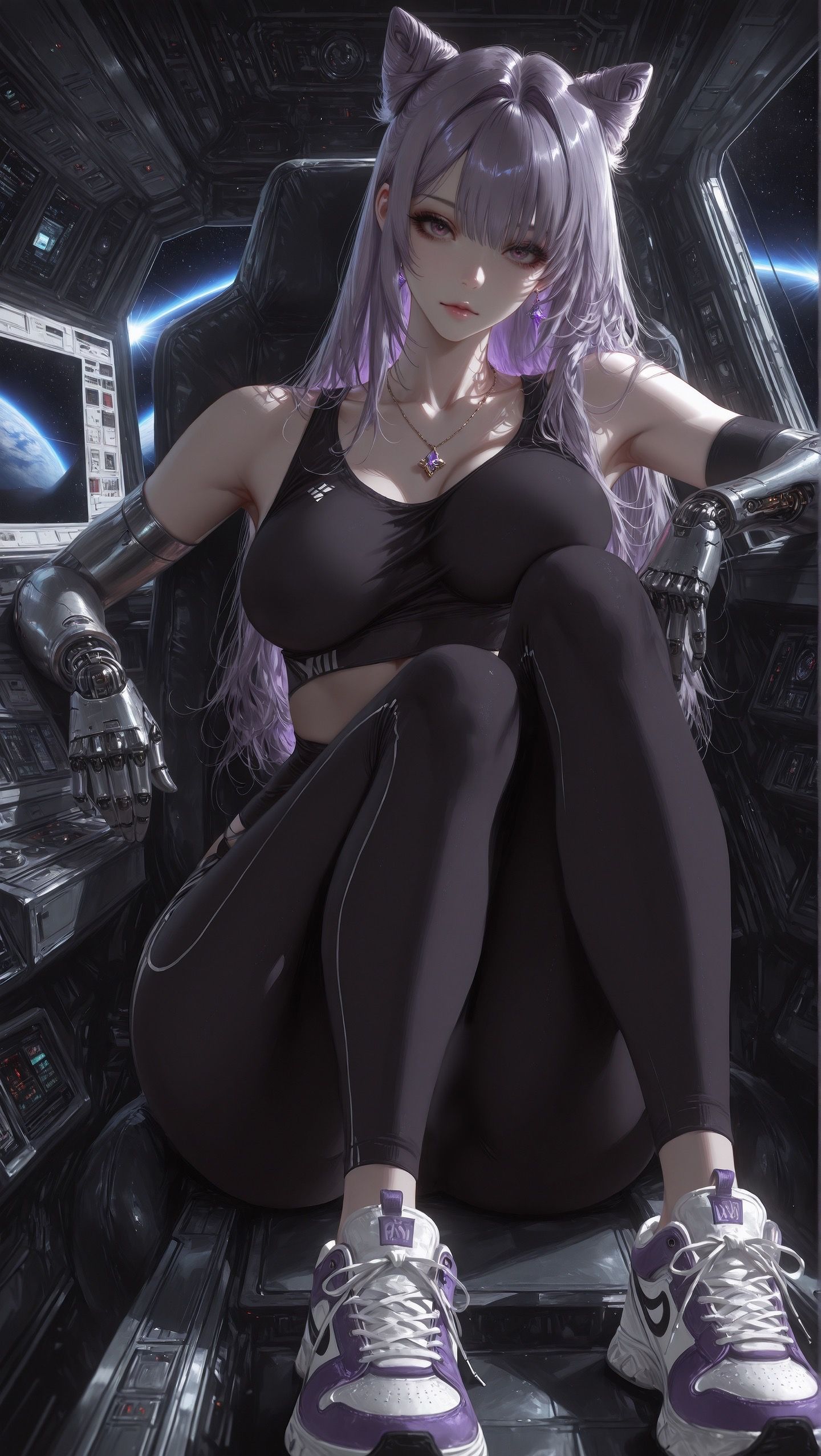 原神 太空幻想 稍微换个画风 刻晴 夜兰 Ai绘画游戏,第2张