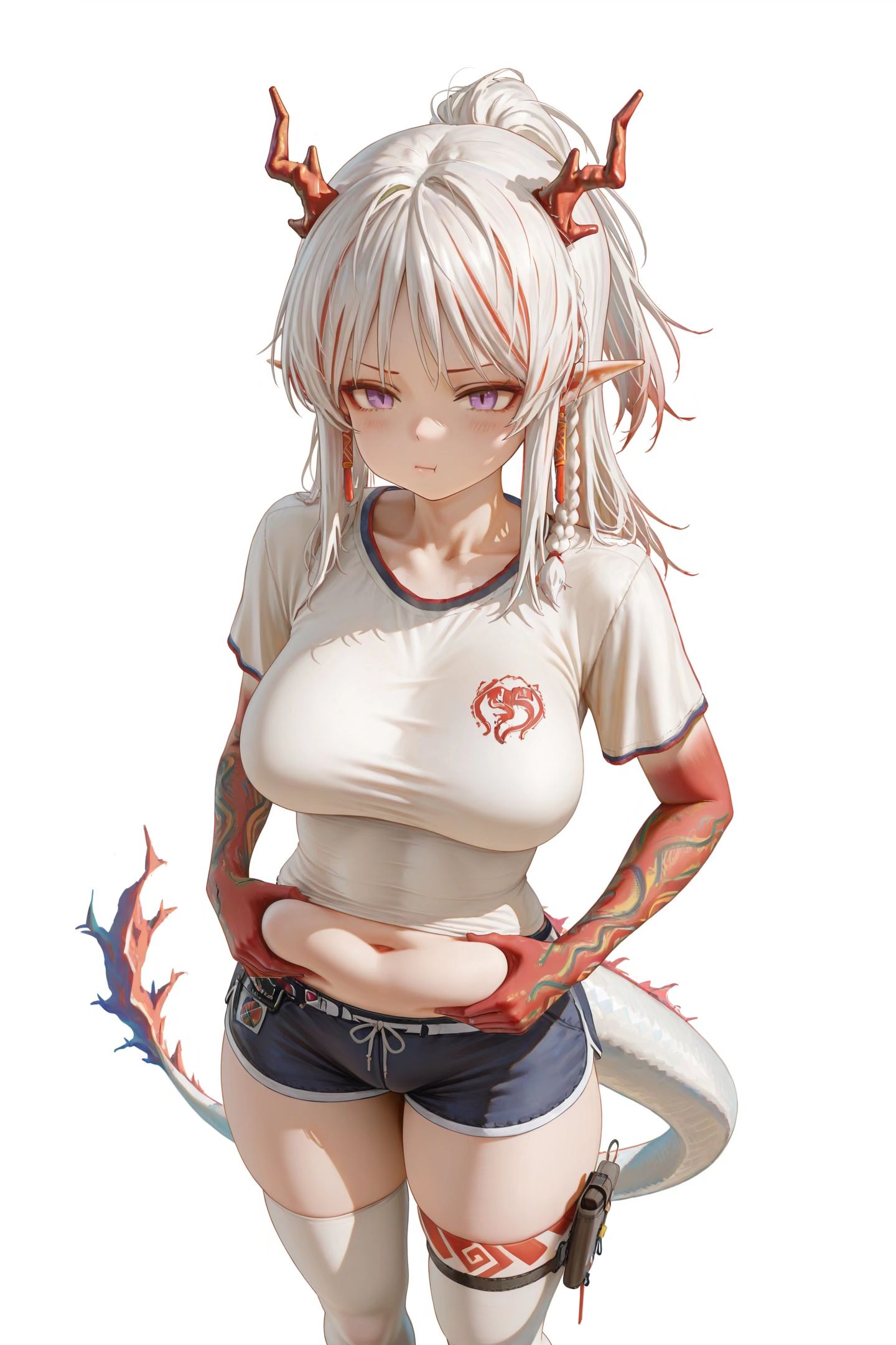 明日方舟年 可爱微胖 调皮二次元游戏角色少女,第1张