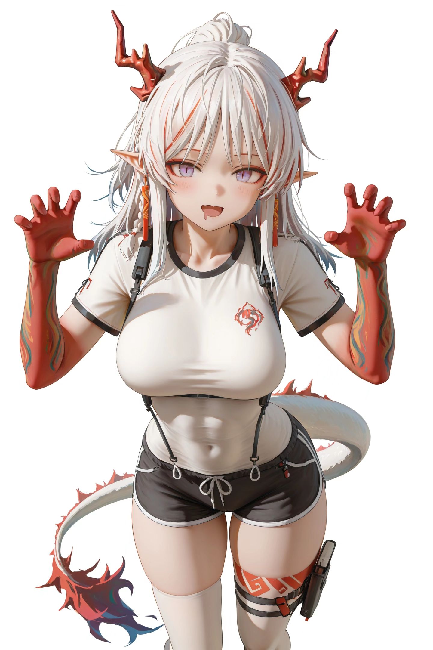 明日方舟年 可爱微胖 调皮二次元游戏角色少女,第4张