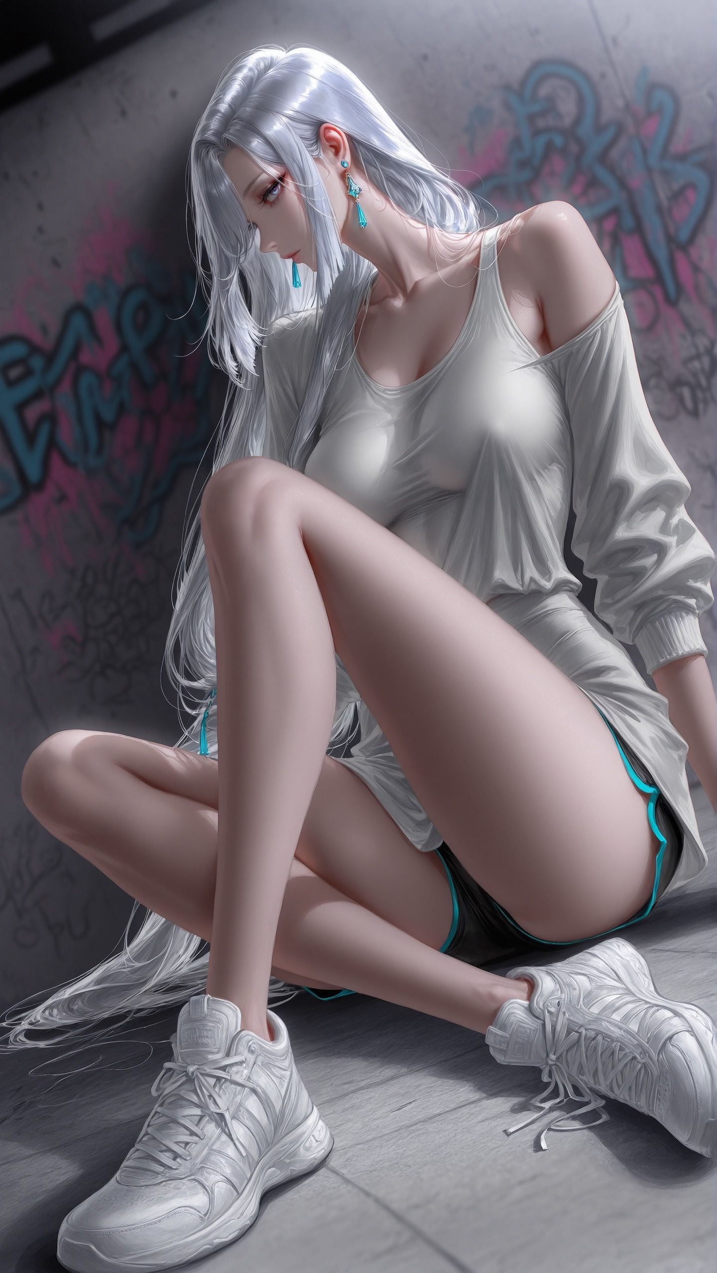 申鹤 韩漫画风 侧颜超美 二次元游戏原神美女 御姐,第5张