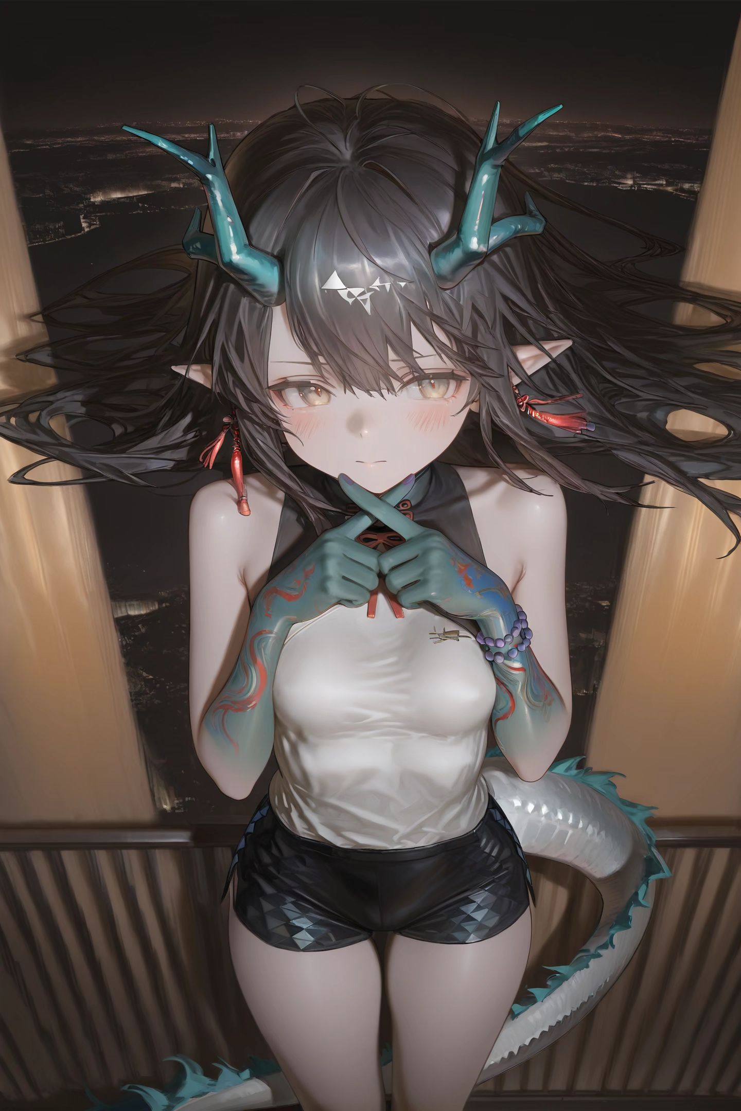 夕瓜 明日方舟夕 二次元游戏萝莉 白丝 手机壁纸图片,第4张