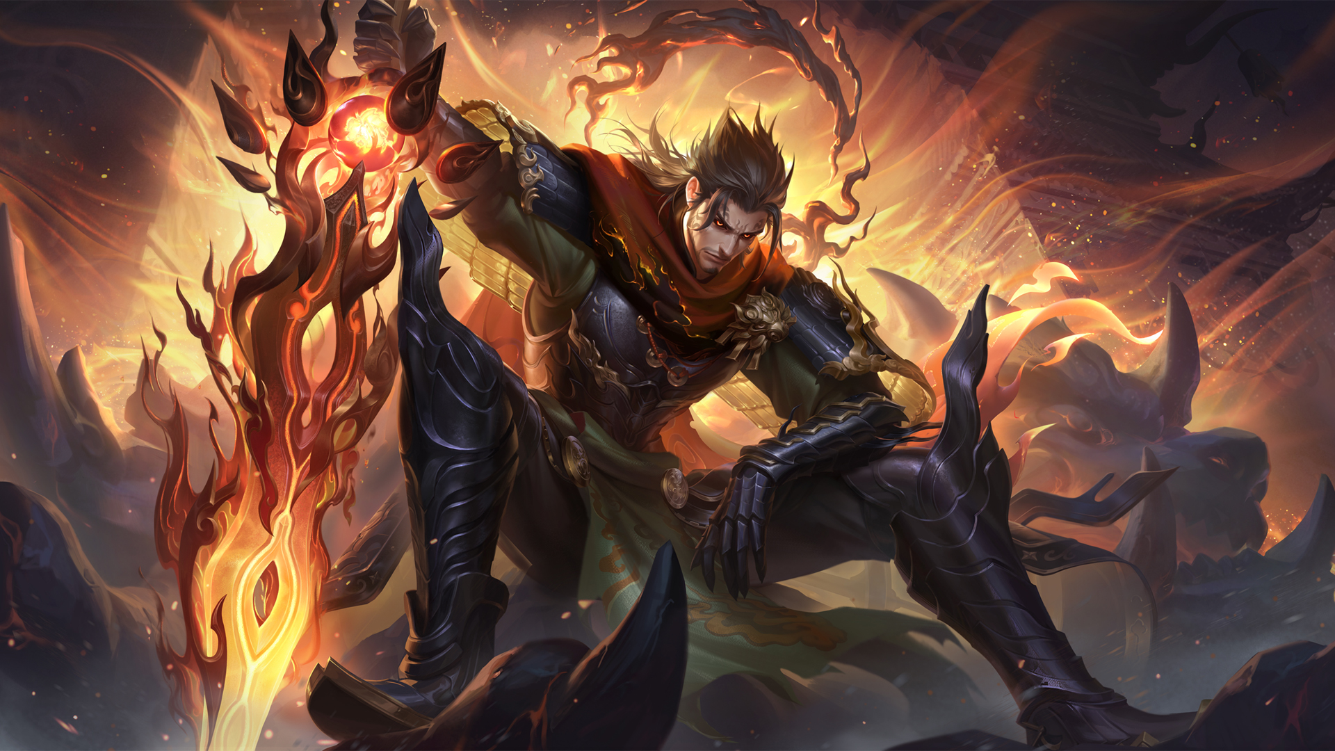 王者荣耀 曹操-万灵伏威 高清无水印电脑横屏壁纸,第1张