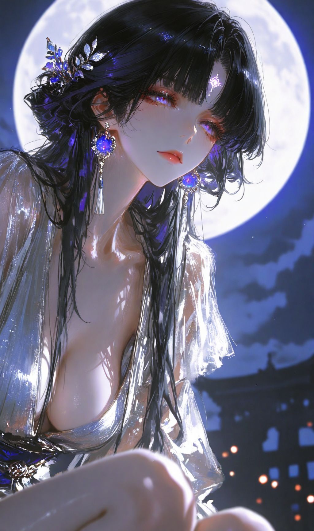 异域风情 舞女 古风 ai绘画 二次元壁纸 手机锁屏背景,第4张