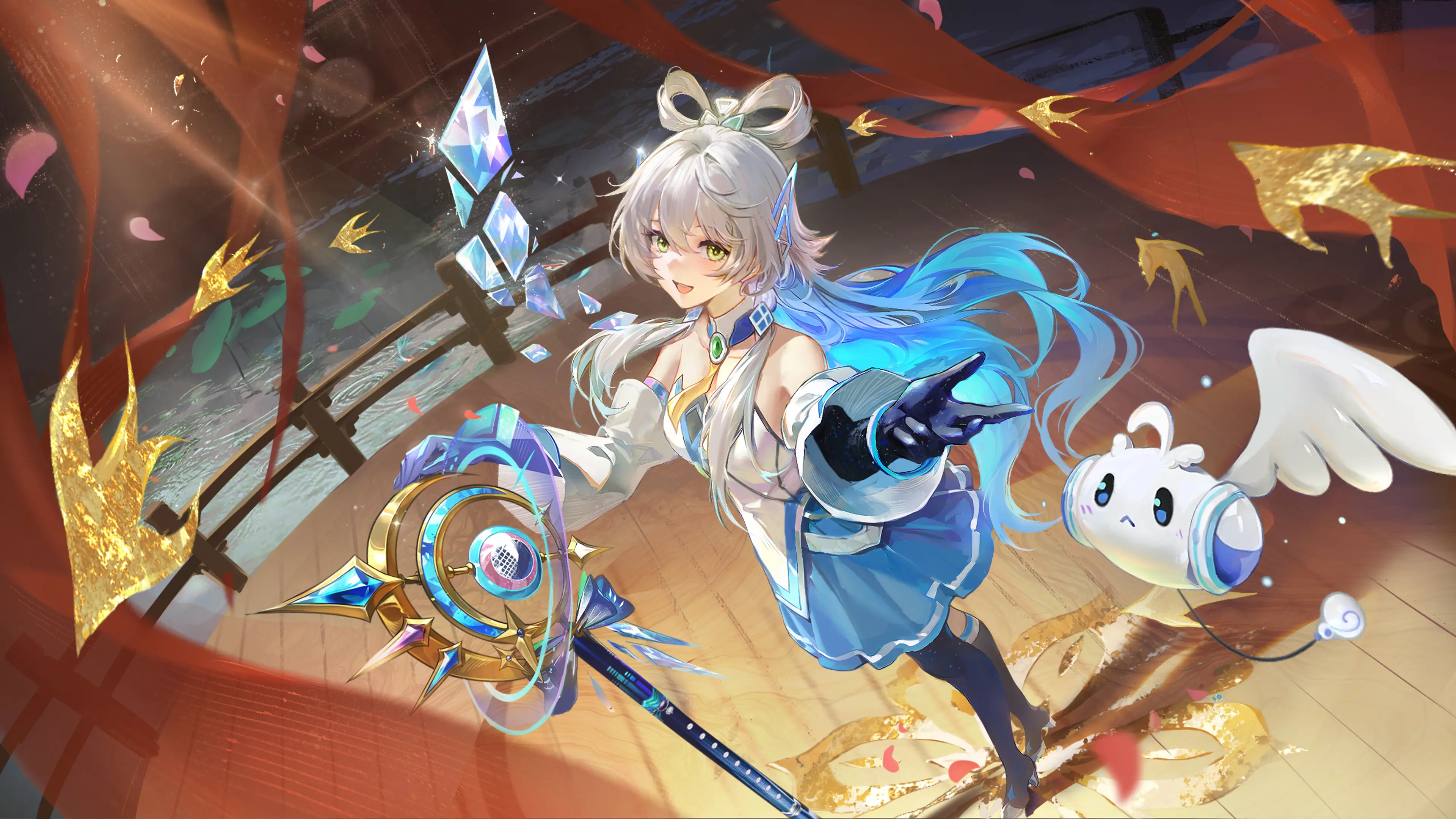 永劫无间胡桃联动洛天依皮肤 横版电脑壁纸,第1张