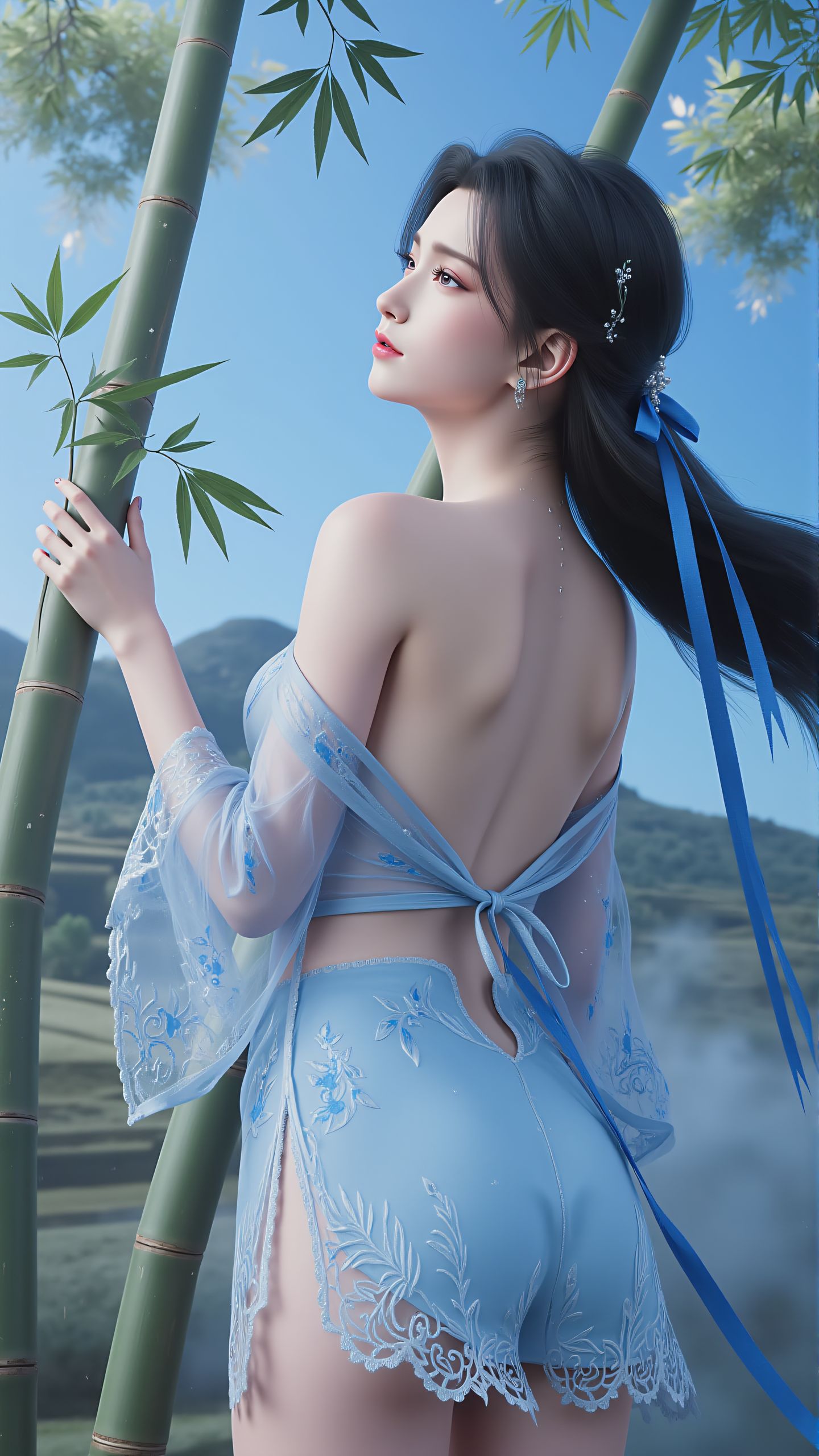 诛仙陆雪琪竹林露背 高清壁纸级雅致魅惑,第2张