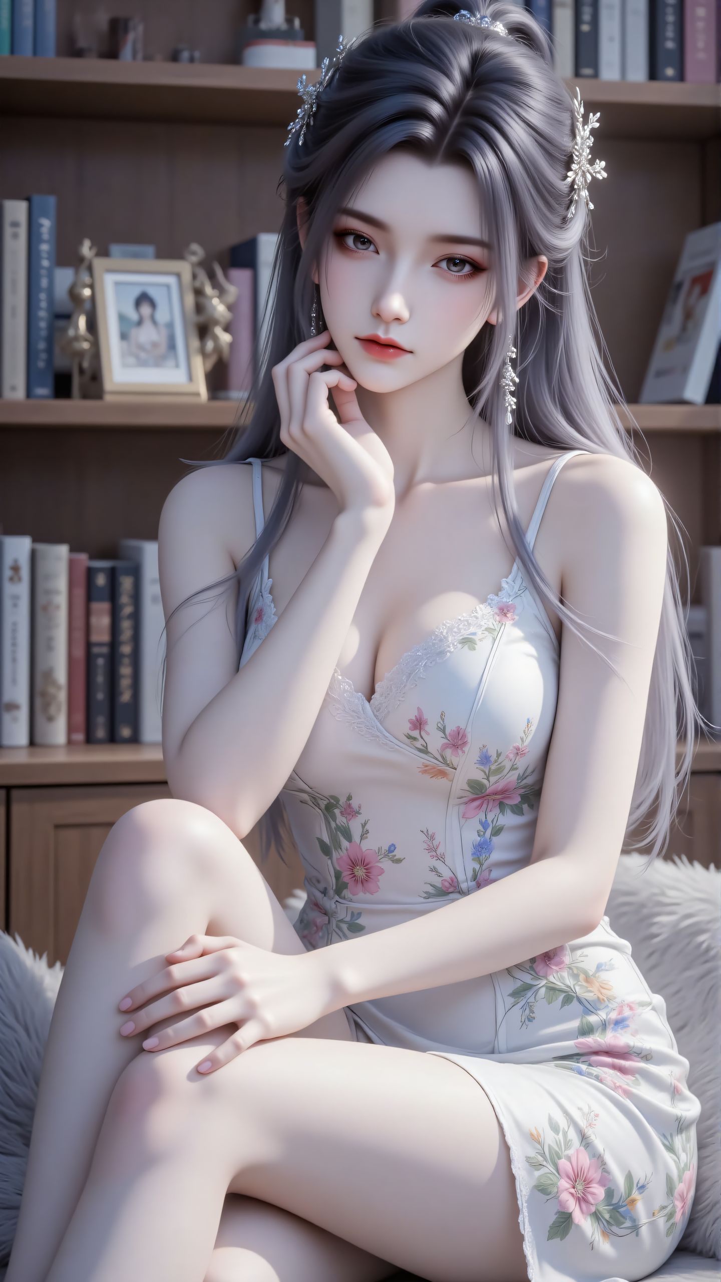 诛仙陆雪琪青春图书馆 动漫国漫女神美女陆雪琪壁纸,第1张