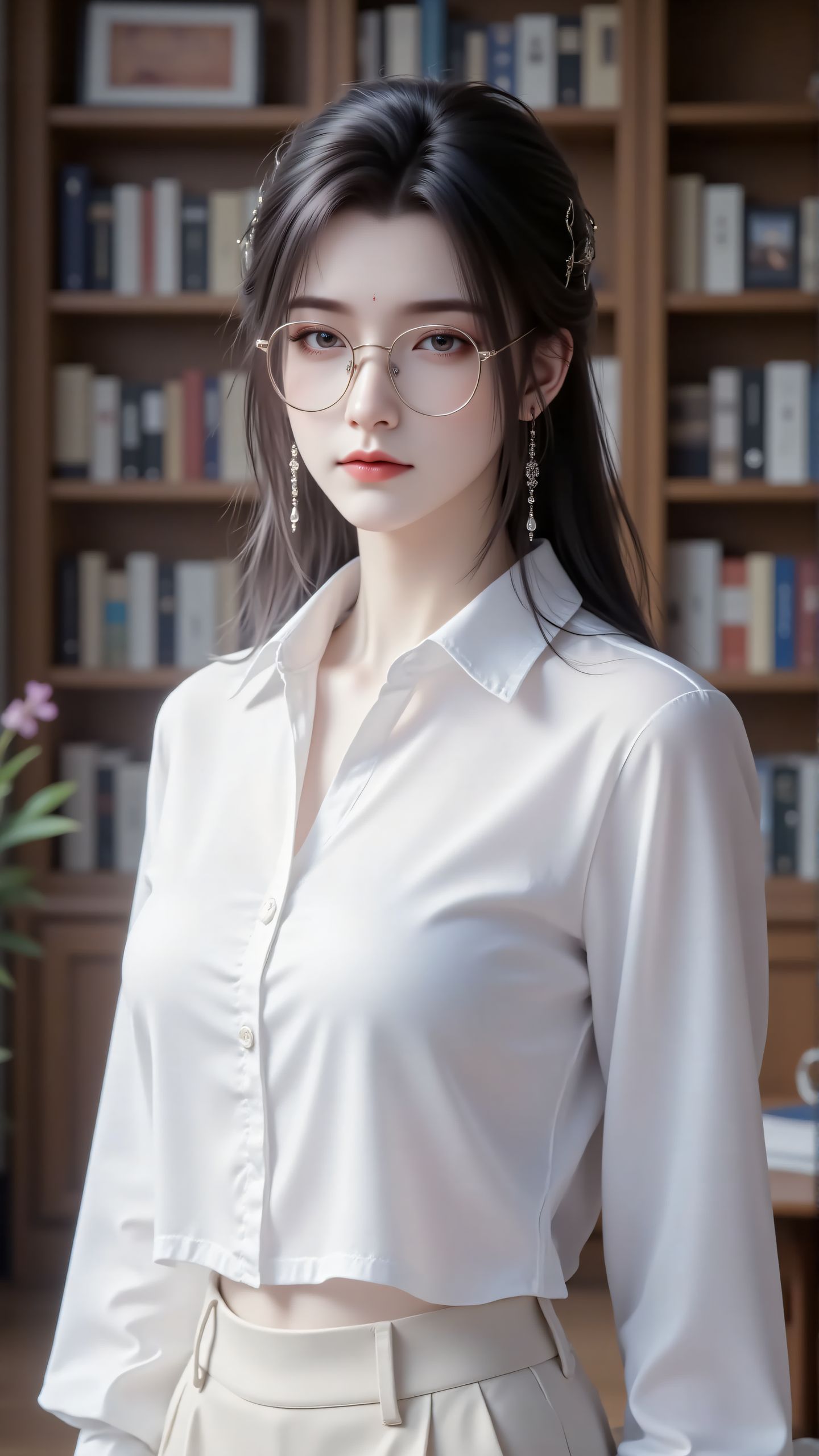 诛仙陆雪琪带眼镜好美 颜值担当 美女壁纸,第3张