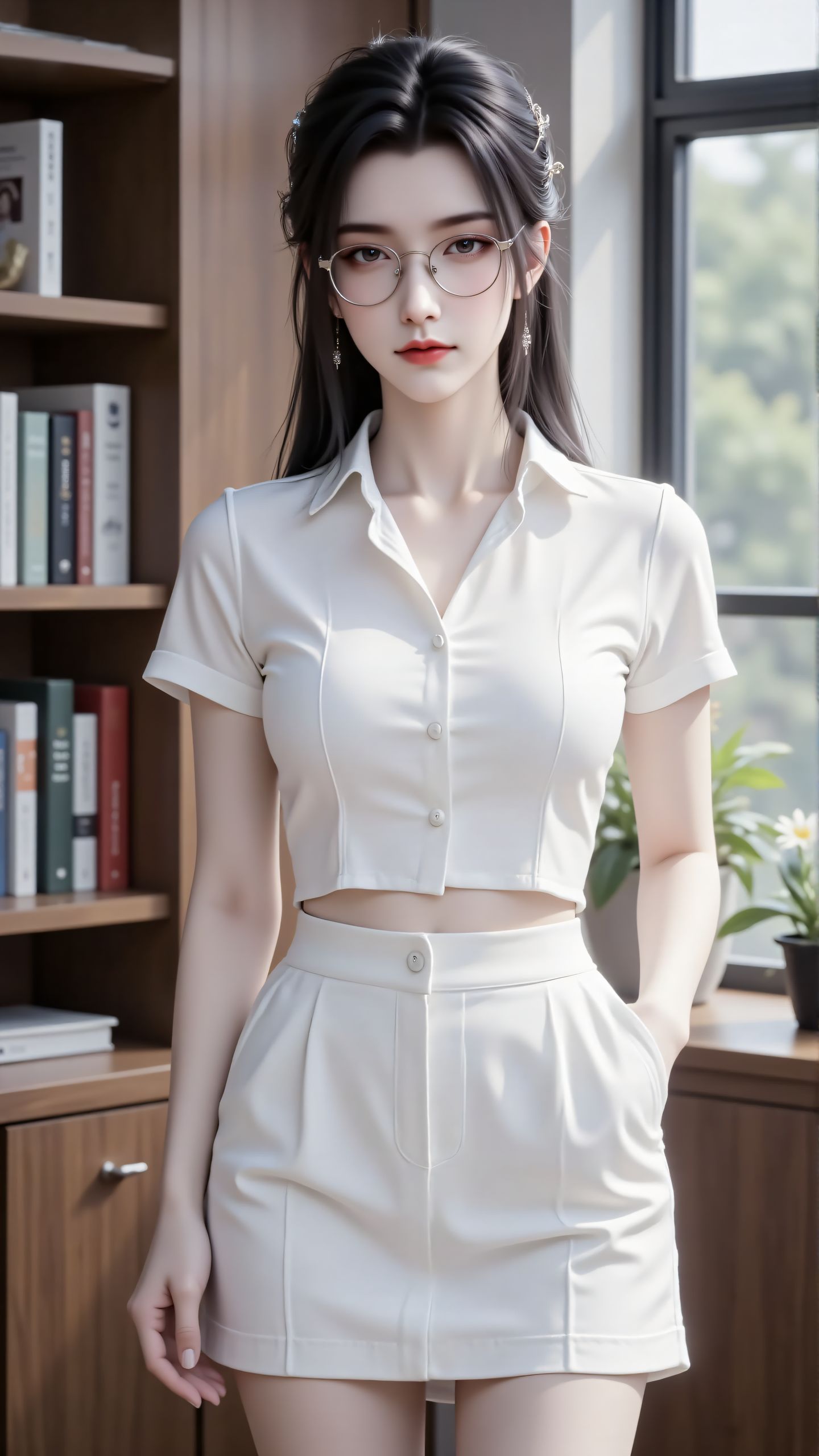 诛仙陆雪琪带眼镜好美 颜值担当 美女壁纸,第2张