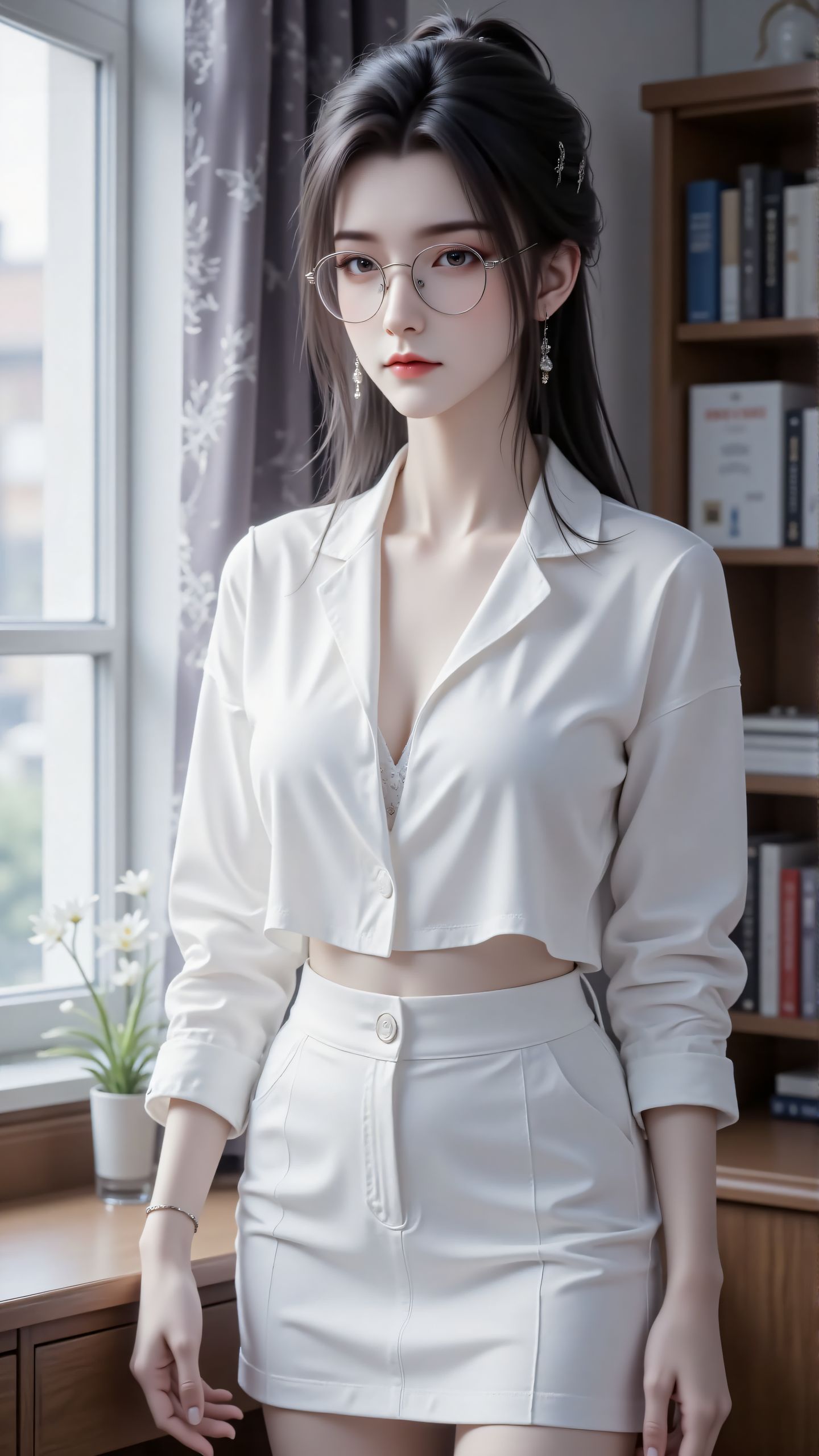 诛仙陆雪琪带眼镜好美 颜值担当 美女壁纸,第5张