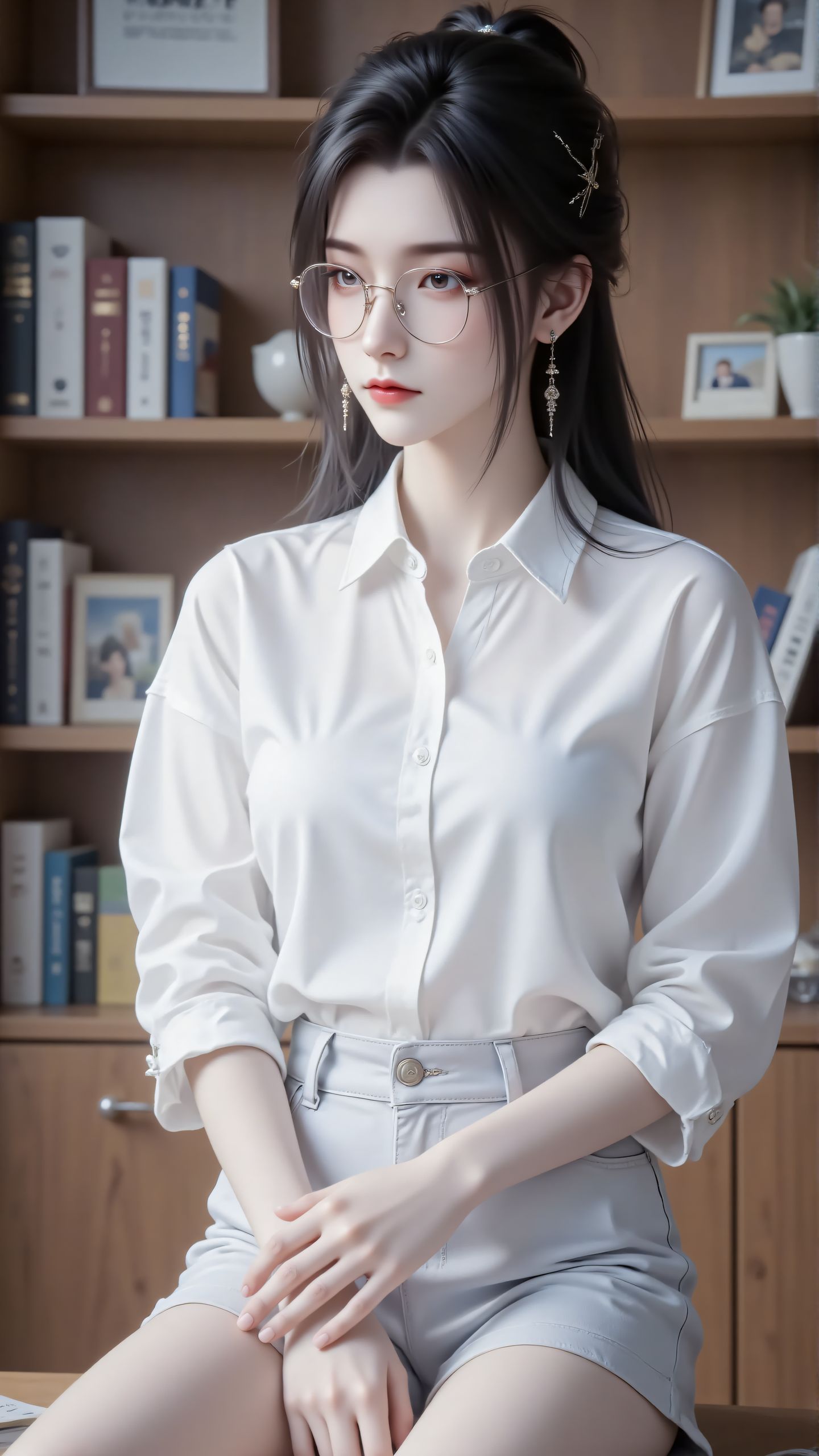 诛仙陆雪琪带眼镜好美 颜值担当 美女壁纸,第4张