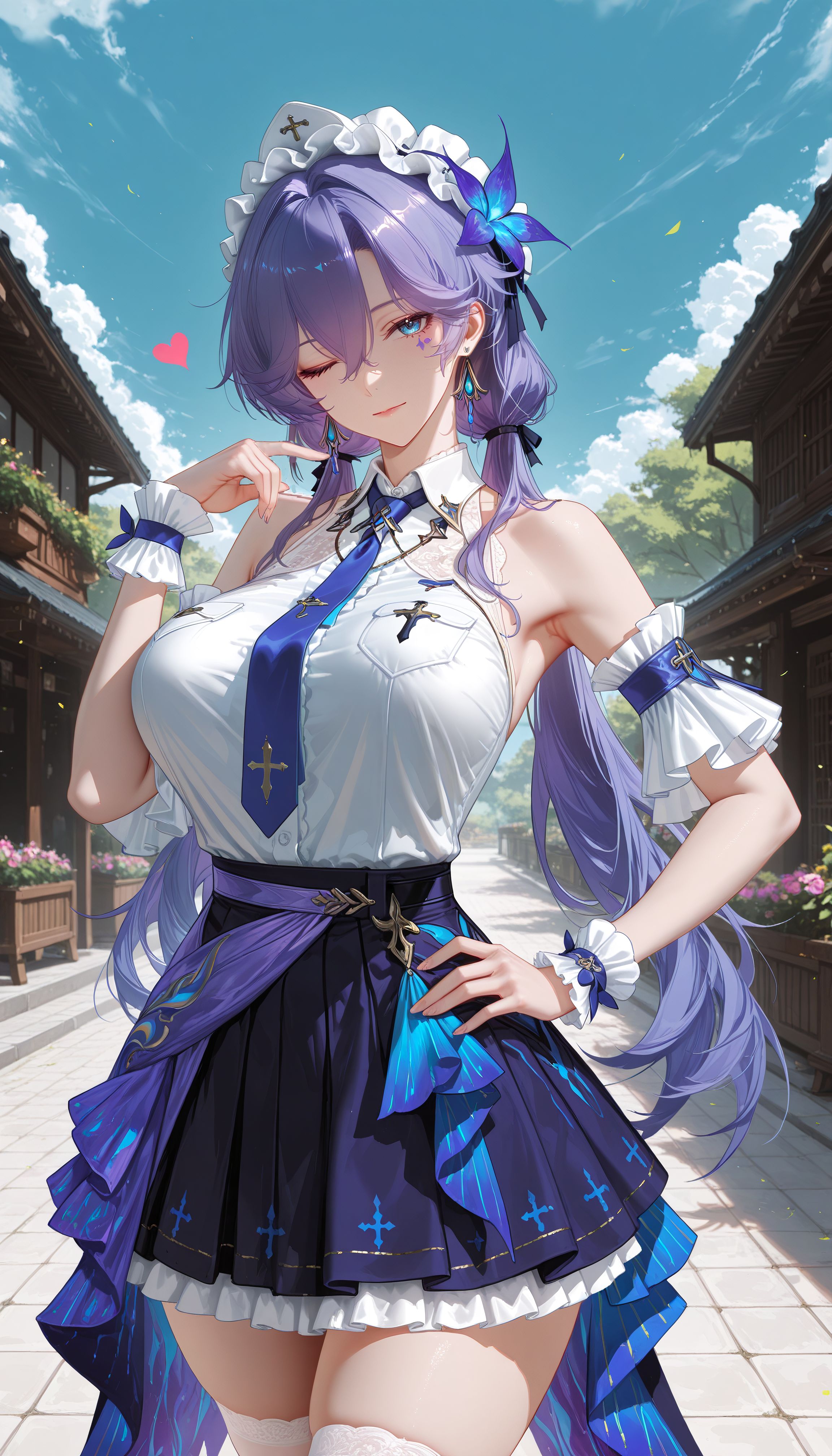 双马尾坎特蕾拉竟然如此甜美 二次元游戏鸣潮 裙子,第2张