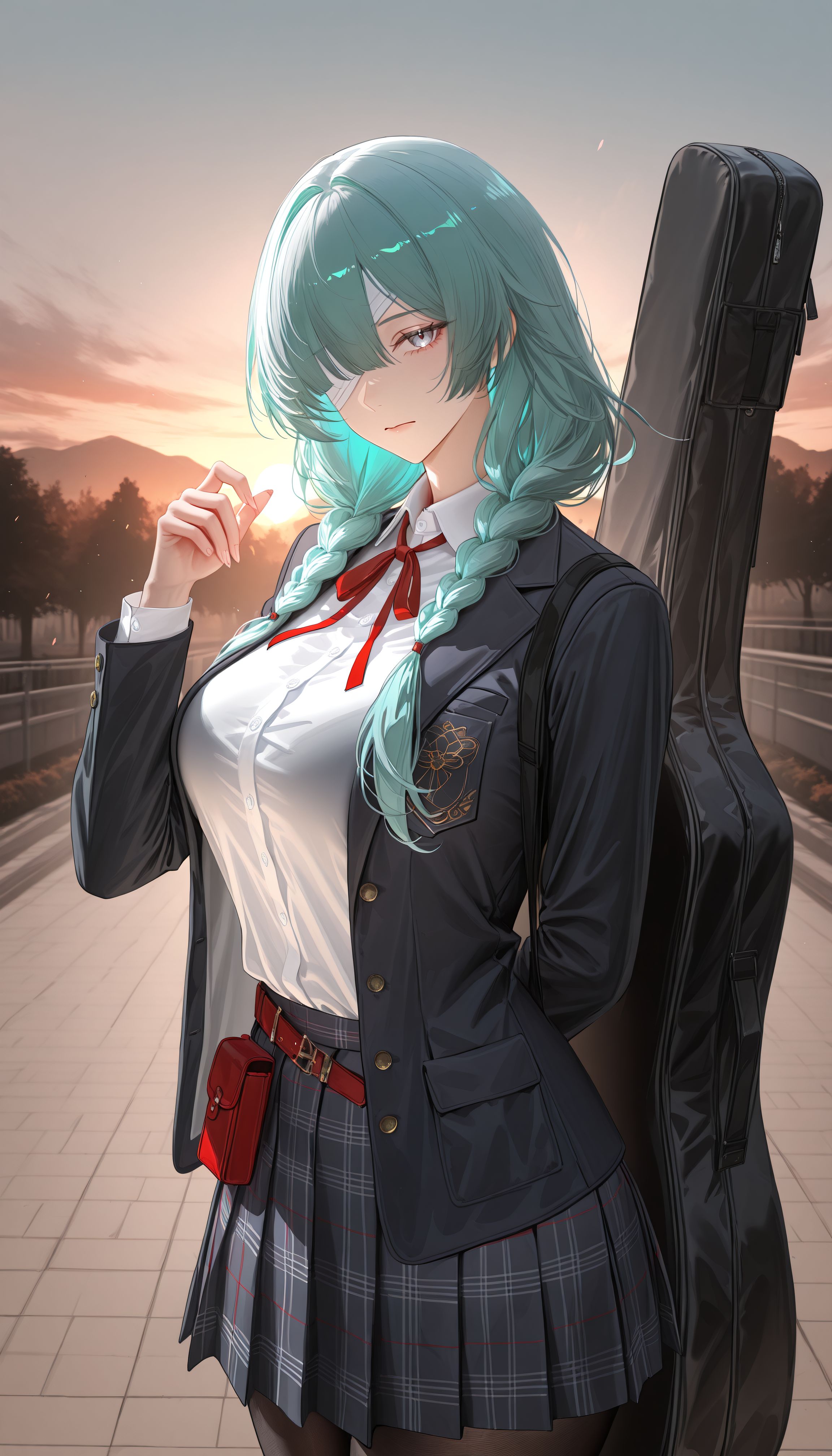 鸣潮×吉他：放学后的孤独摇滚要一起吗？二次元 芙露德莉斯 弗洛洛 尤诺,第1张