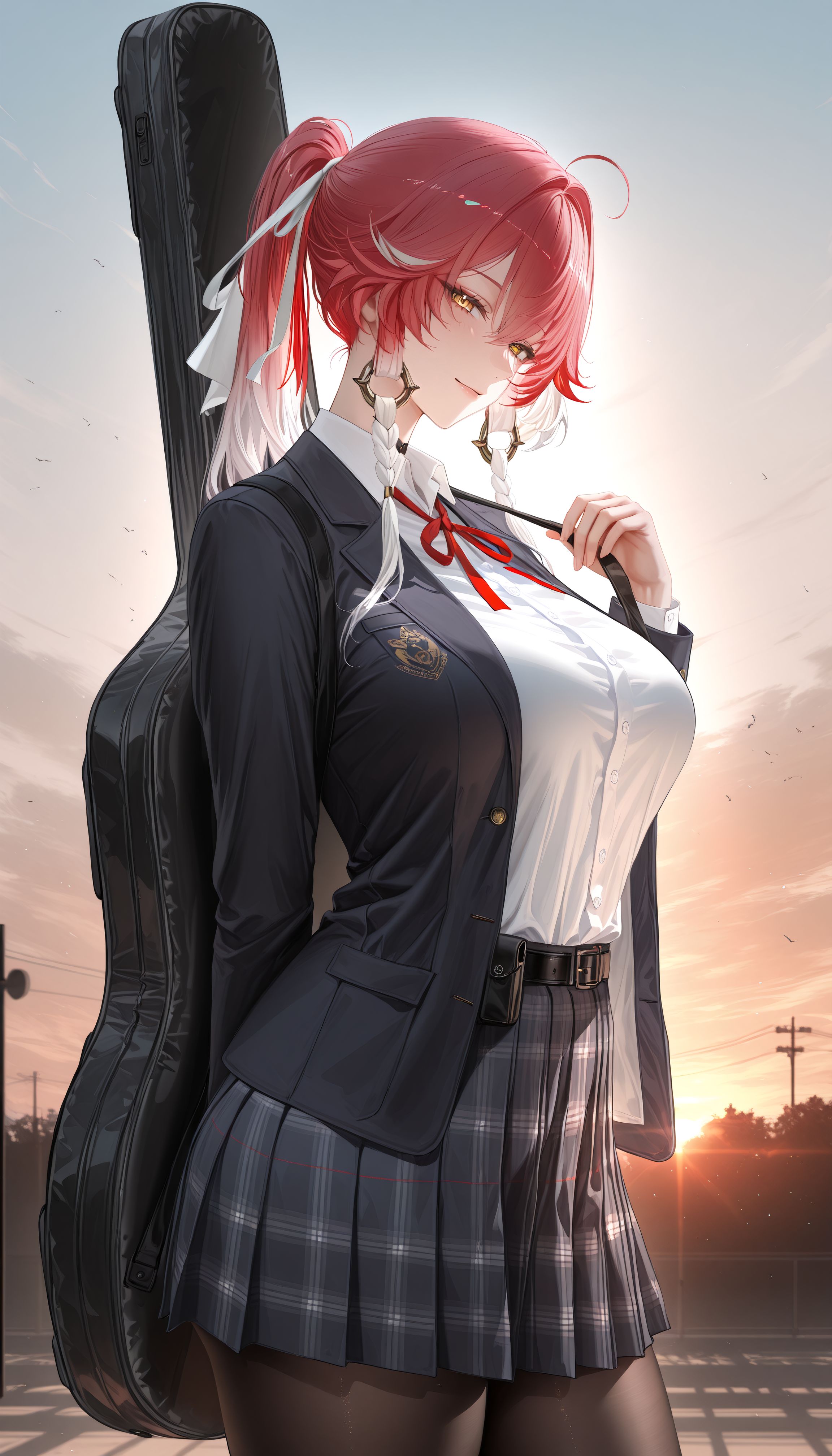 鸣潮×吉他：放学后的孤独摇滚要一起吗？二次元 芙露德莉斯 弗洛洛 尤诺,第2张