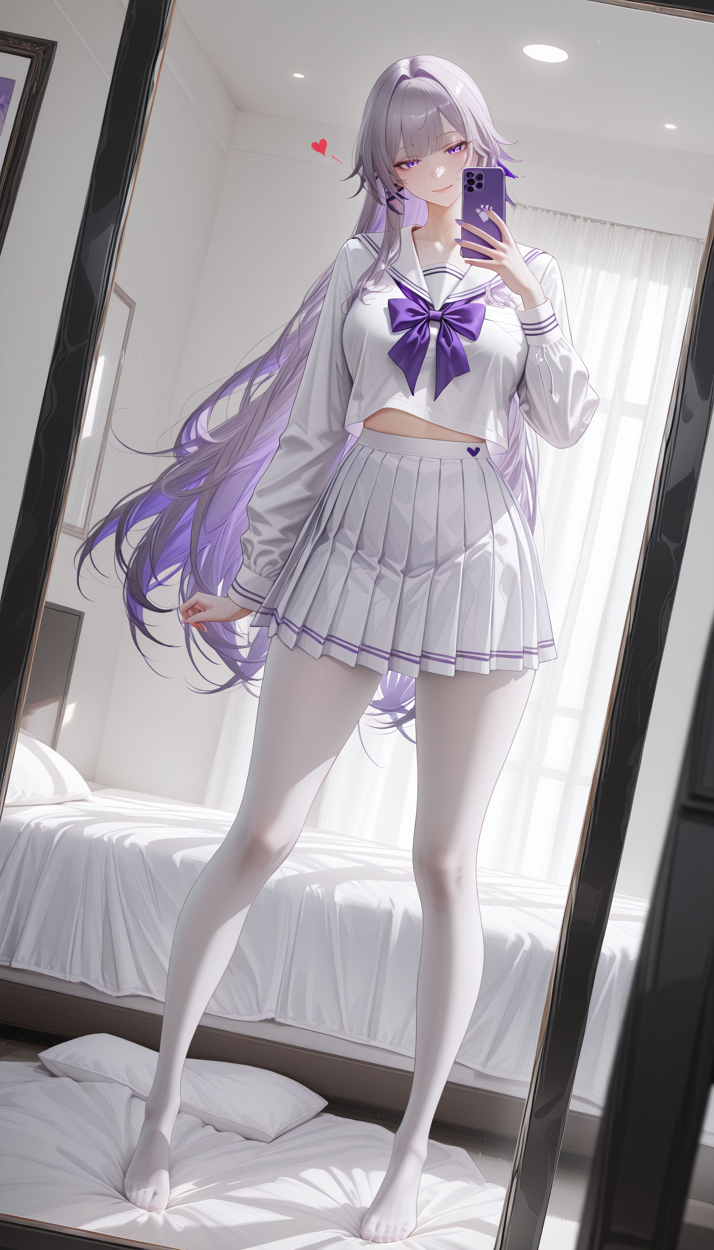 今天是软糯的白色小飞霄！黑塔！崩坏星穹铁道 丝袜白丝大长腿,第1张