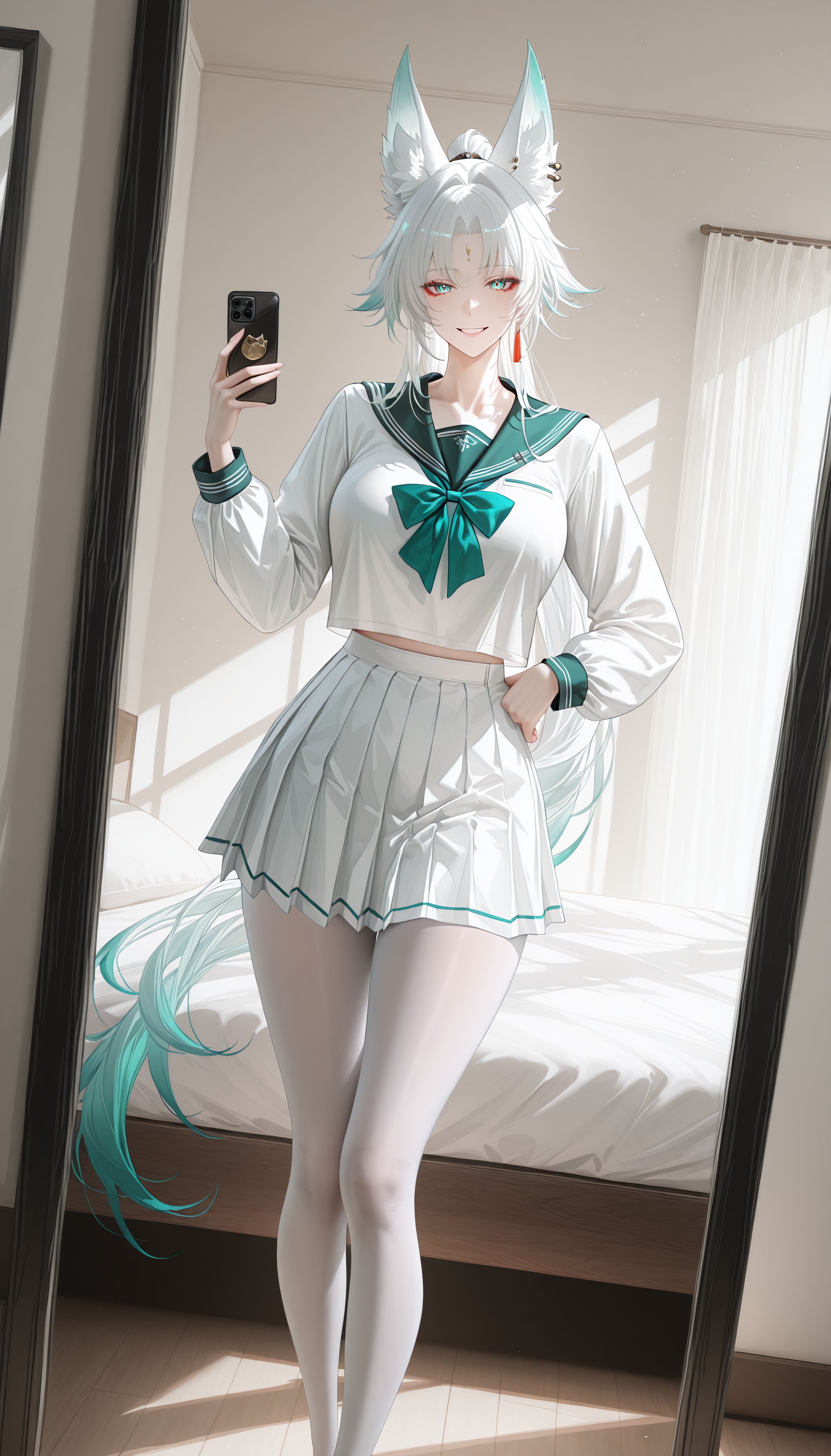 今天是软糯的白色小飞霄！黑塔！崩坏星穹铁道 丝袜白丝大长腿,第3张