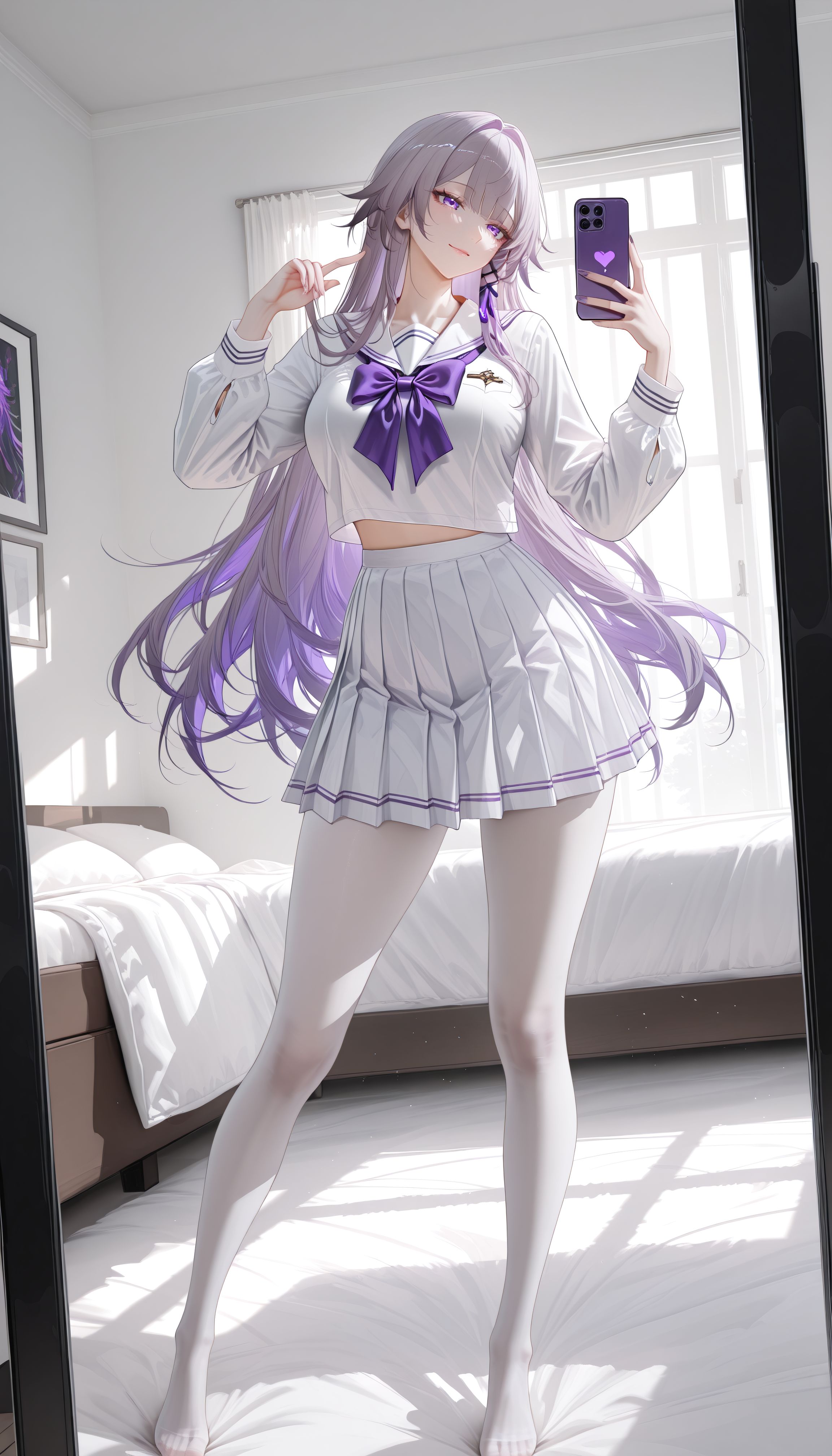 今天是软糯的白色小飞霄！黑塔！崩坏星穹铁道 丝袜白丝大长腿,第5张