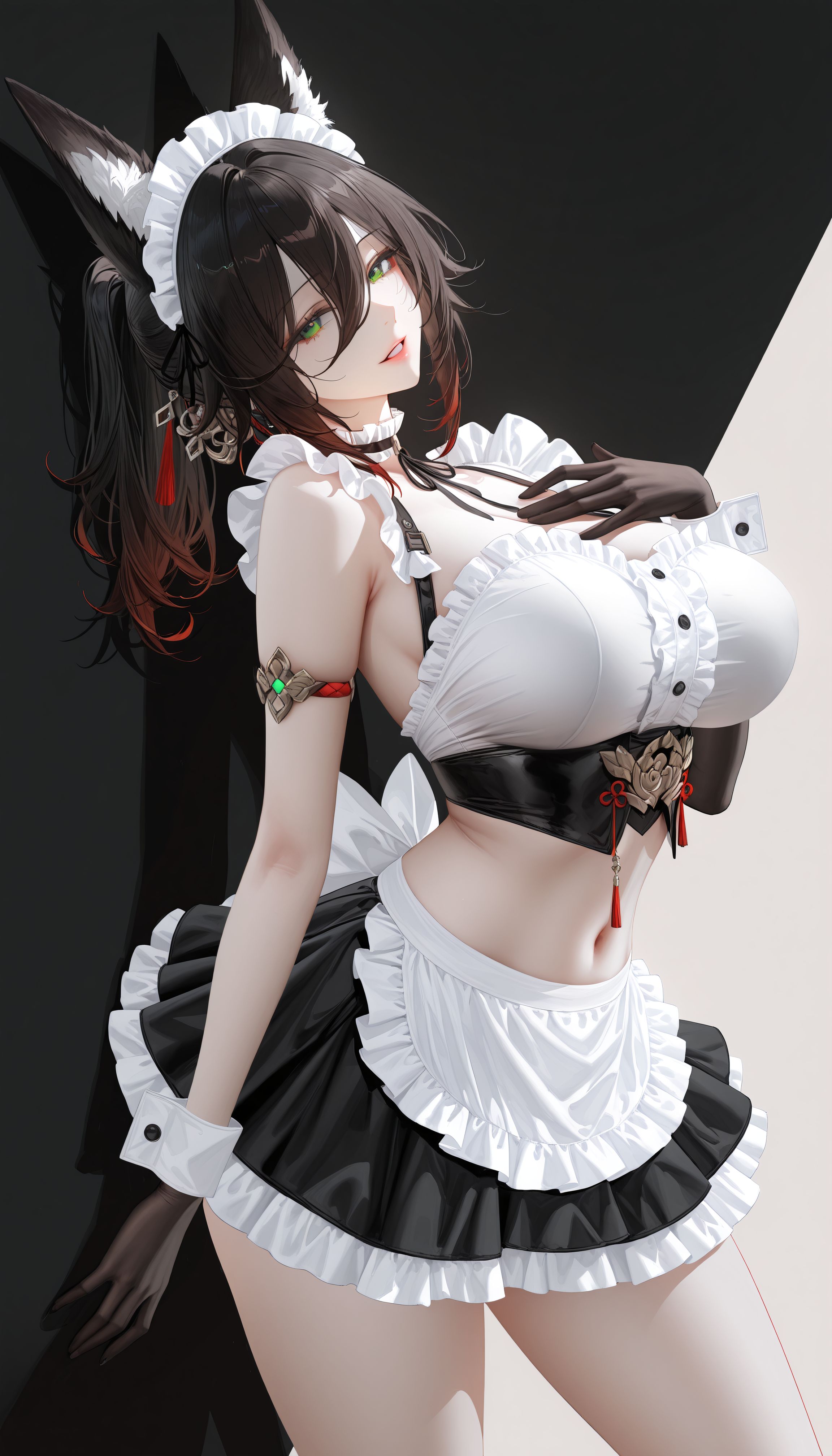 超飒爽的女仆哟 崩坏星穹铁道 停云 飞霄 镜流 女仆装,第1张