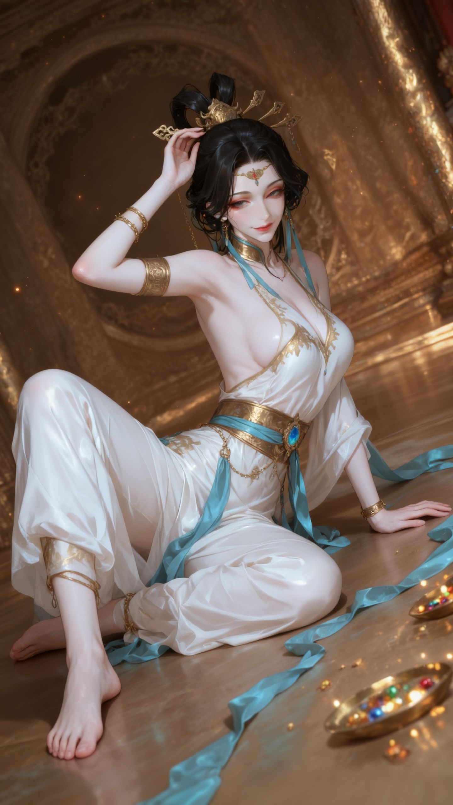 古风美人 古装二创 异域风情 手机壁纸,第1张