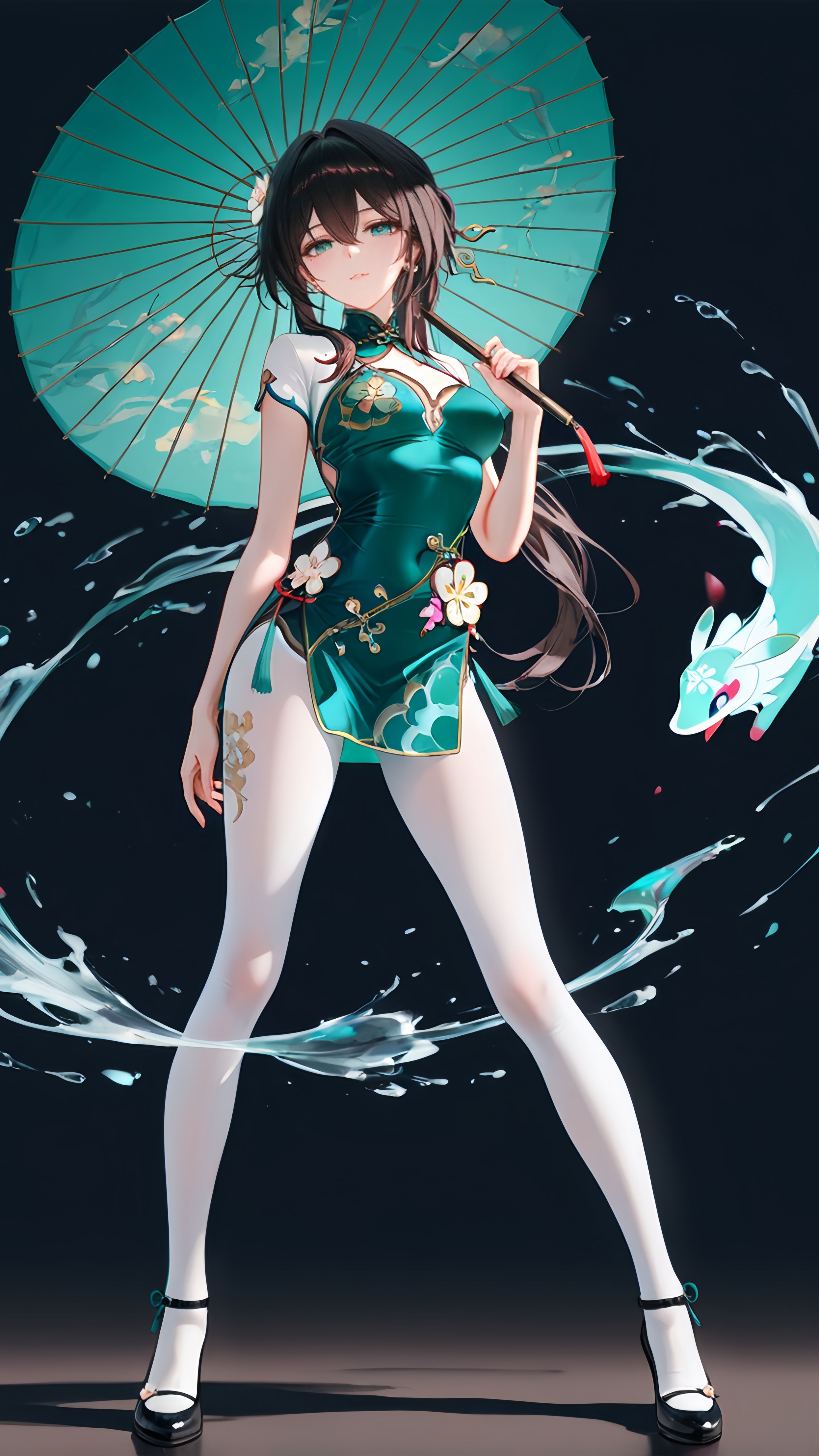 少女与白丝旗袍 ai绘画 二次元游戏角色 崩坏星穹铁道,第2张