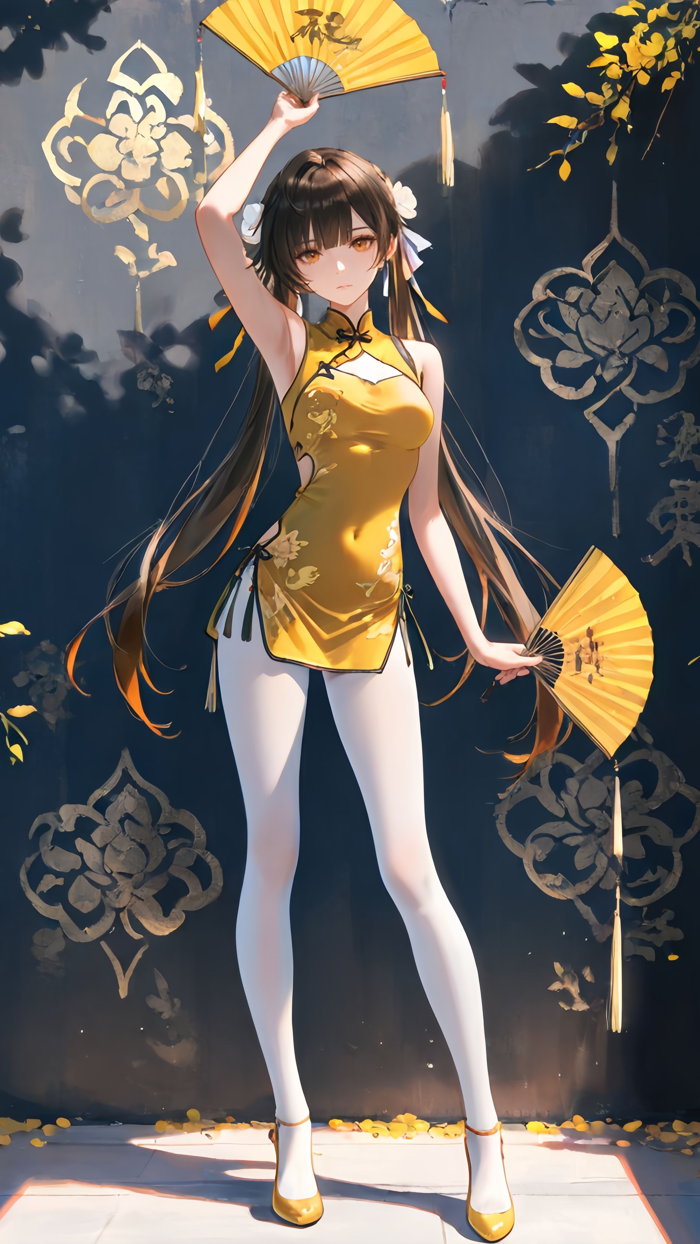 少女与白丝旗袍 ai绘画 二次元游戏角色 崩坏星穹铁道,第4张