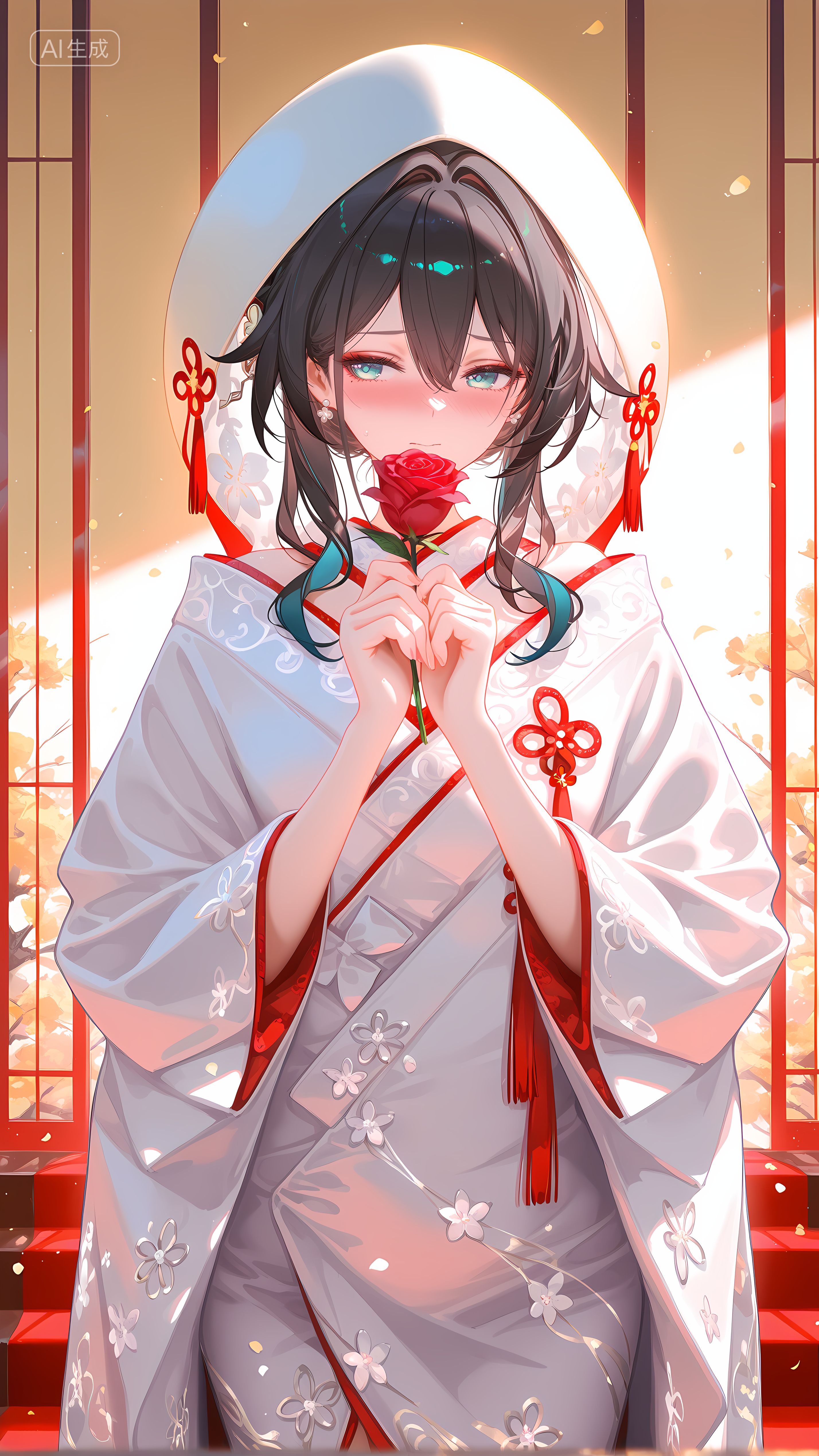 阮梅 镜流 崩坏星穹铁道二次元游戏美女角色 圣诞节主题,第2张