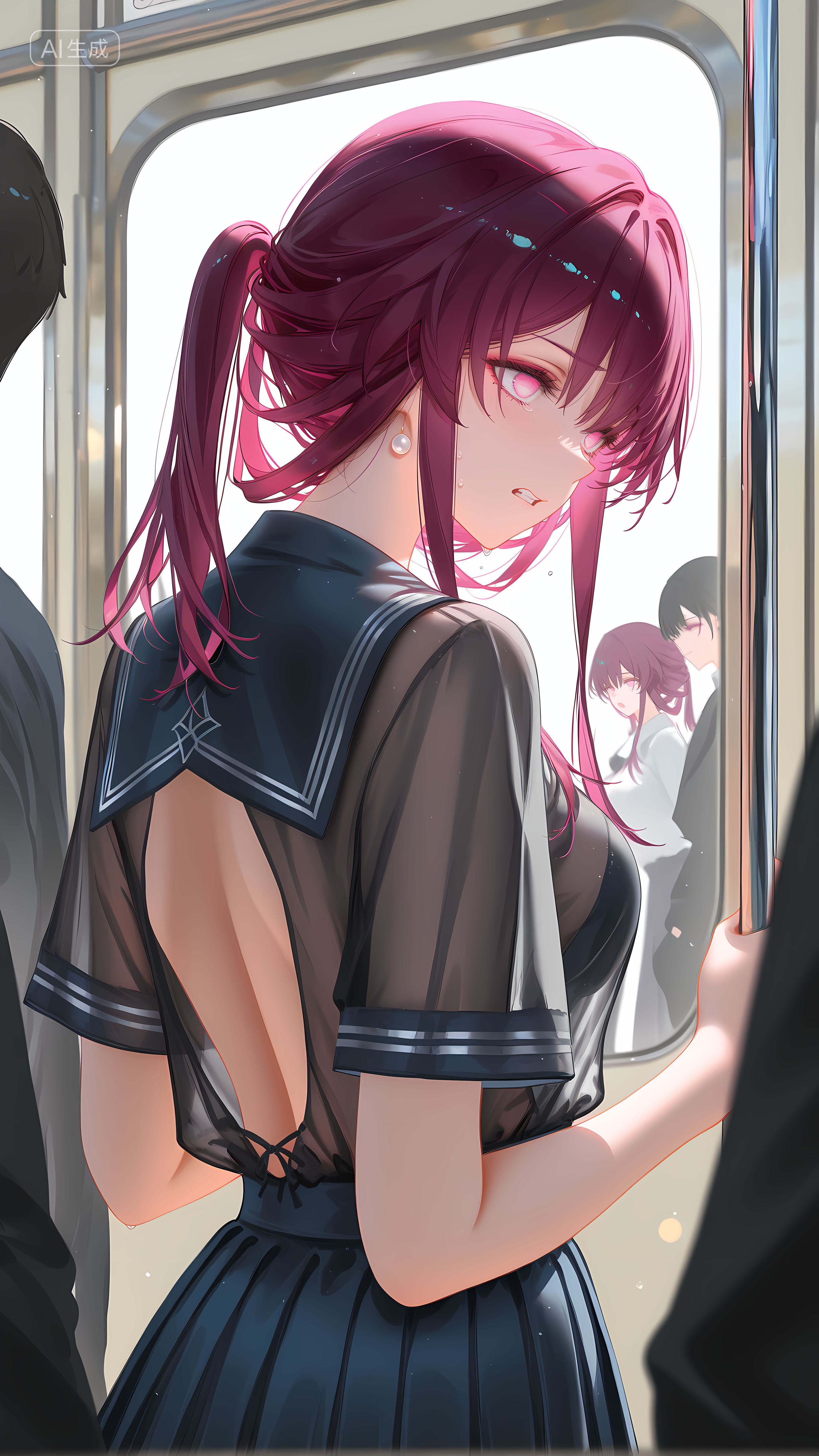 崩坏星穹铁道 角色卡夫卡 裙子百褶裙 公交地铁,第4张