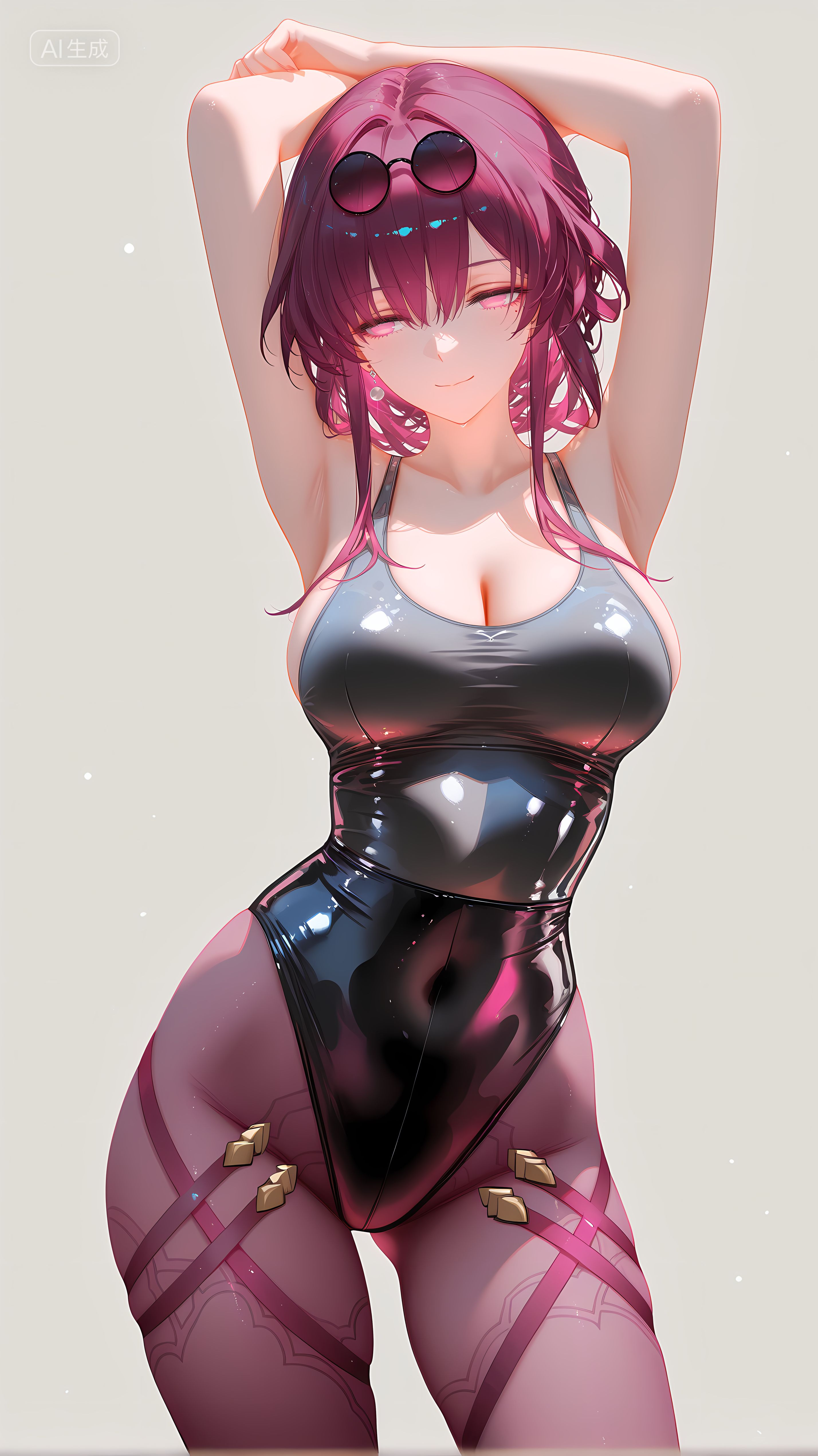 运动健身的卡芙卡 崩坏星穹铁道 瑜伽裤,第3张