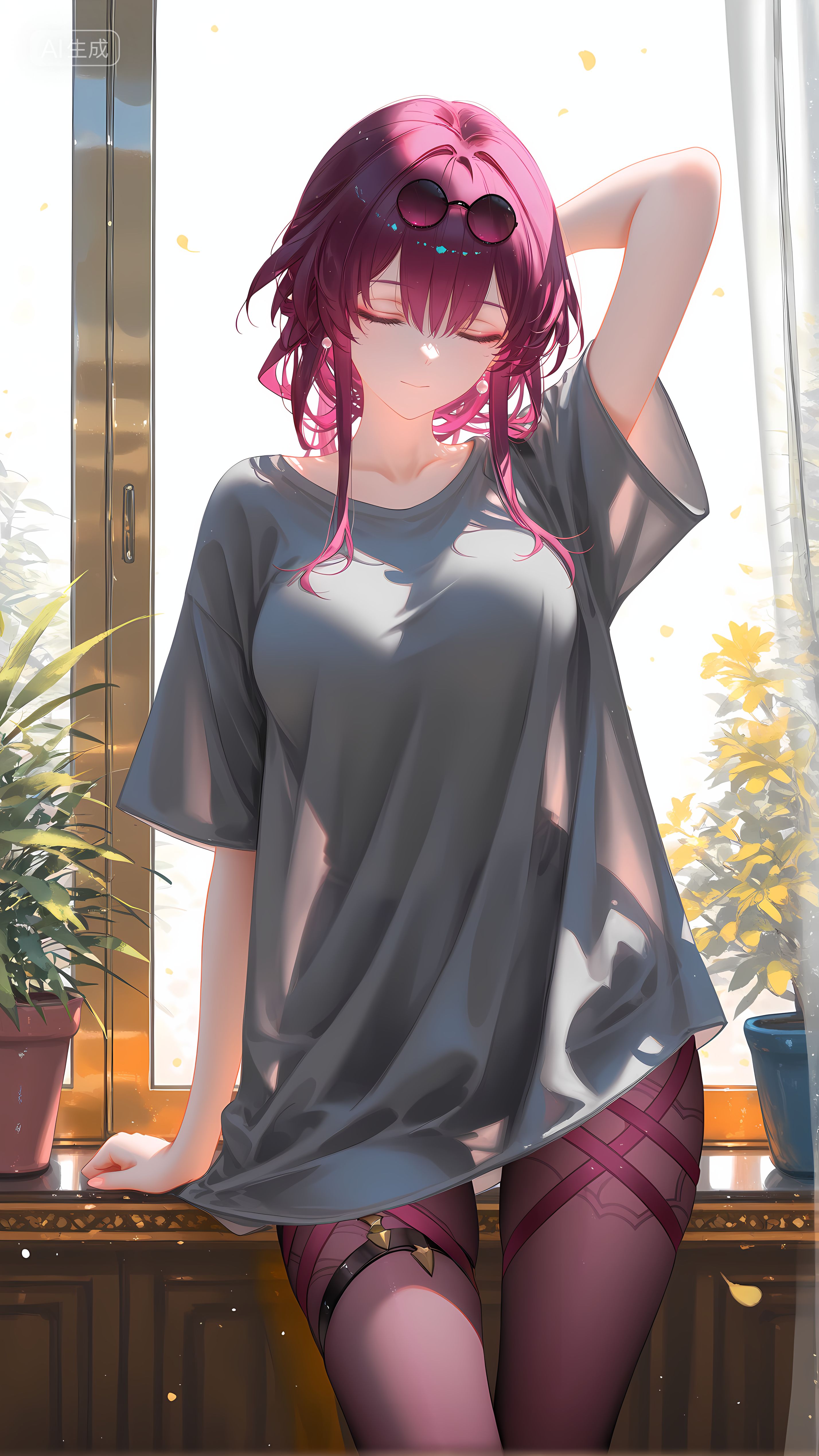 运动健身的卡芙卡 崩坏星穹铁道 瑜伽裤,第4张