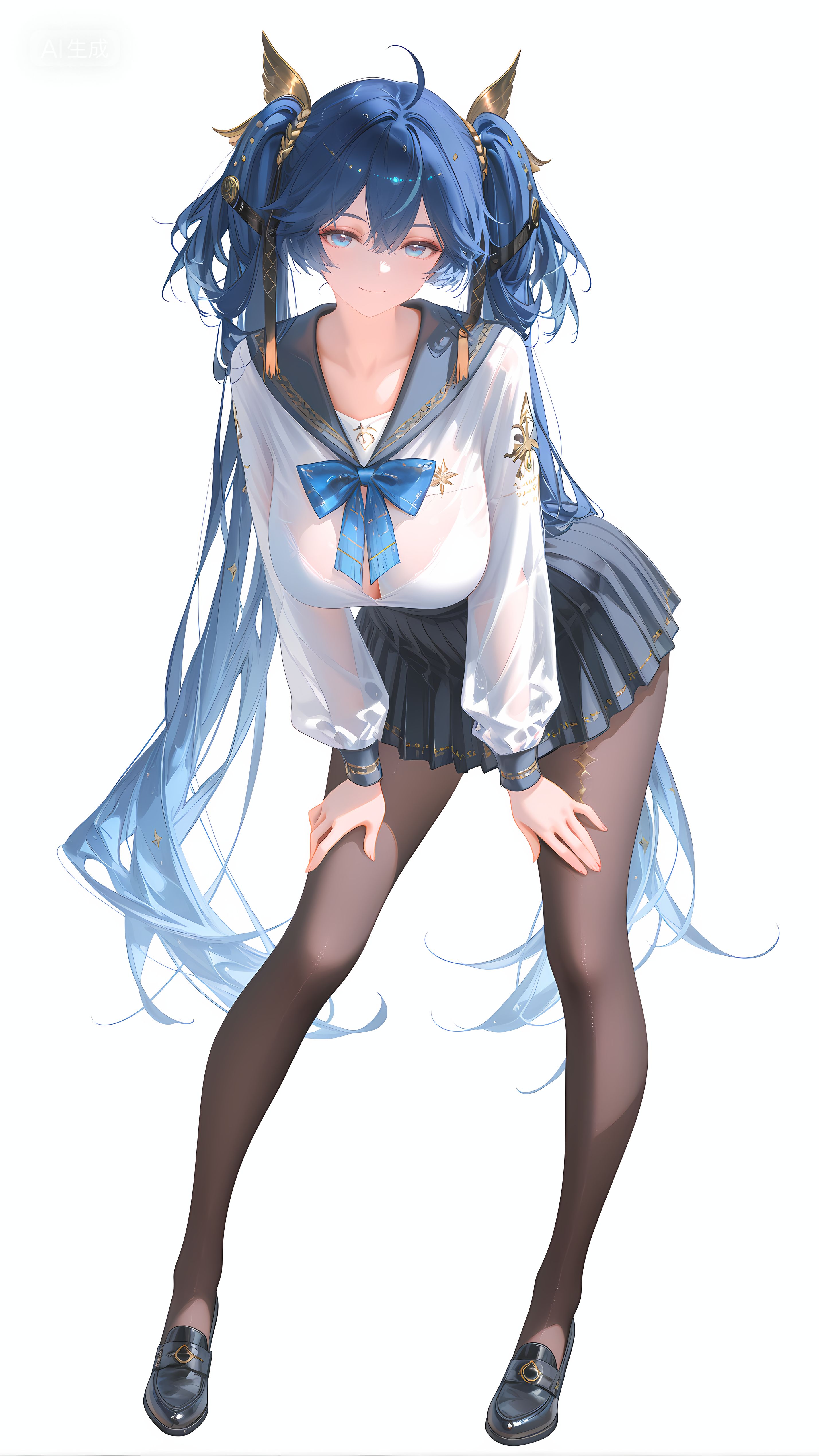 手机游戏鸣潮女性角色尤诺 冰淇淋 瑜伽裤 牛仔裤,第3张