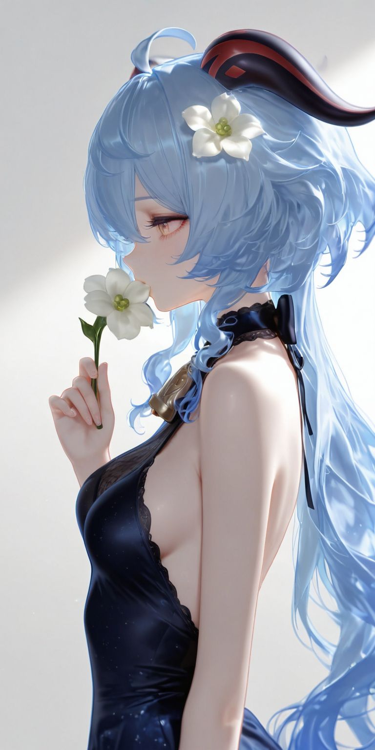 原神甘雨 ai绘画 二次元 不知道什么花哈哈哈,第3张