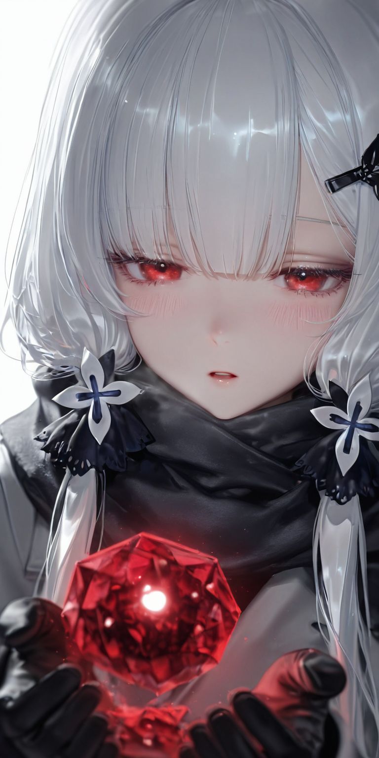 碧蓝航线光辉 ai绘画 二次元女孩少女 黑手套 冬天,第3张