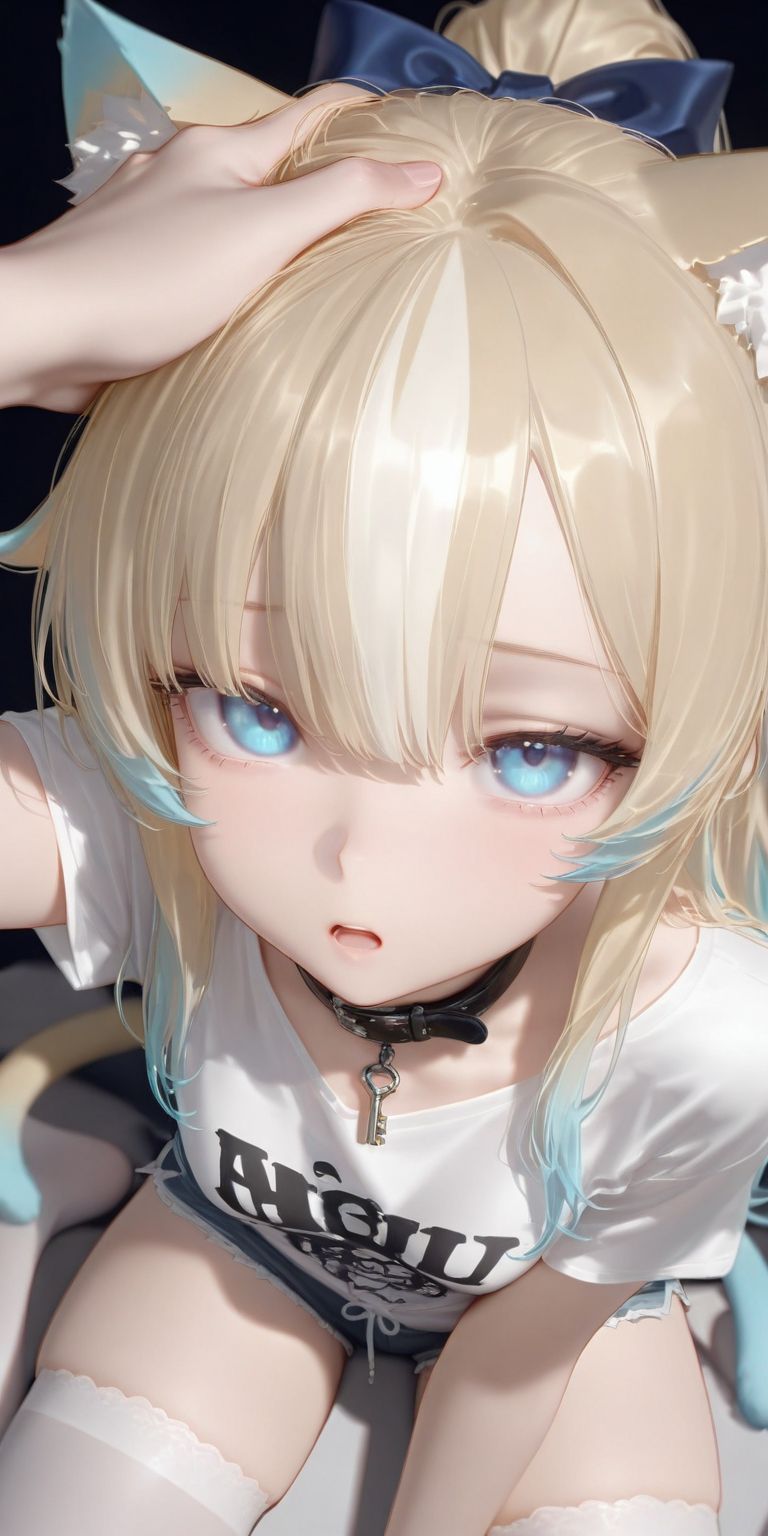 软软的也很可爱 二次元少女猫娘萝莉 壁纸摸摸头,第1张