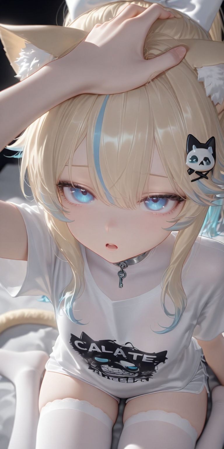 软软的也很可爱 二次元少女猫娘萝莉 壁纸摸摸头,第4张