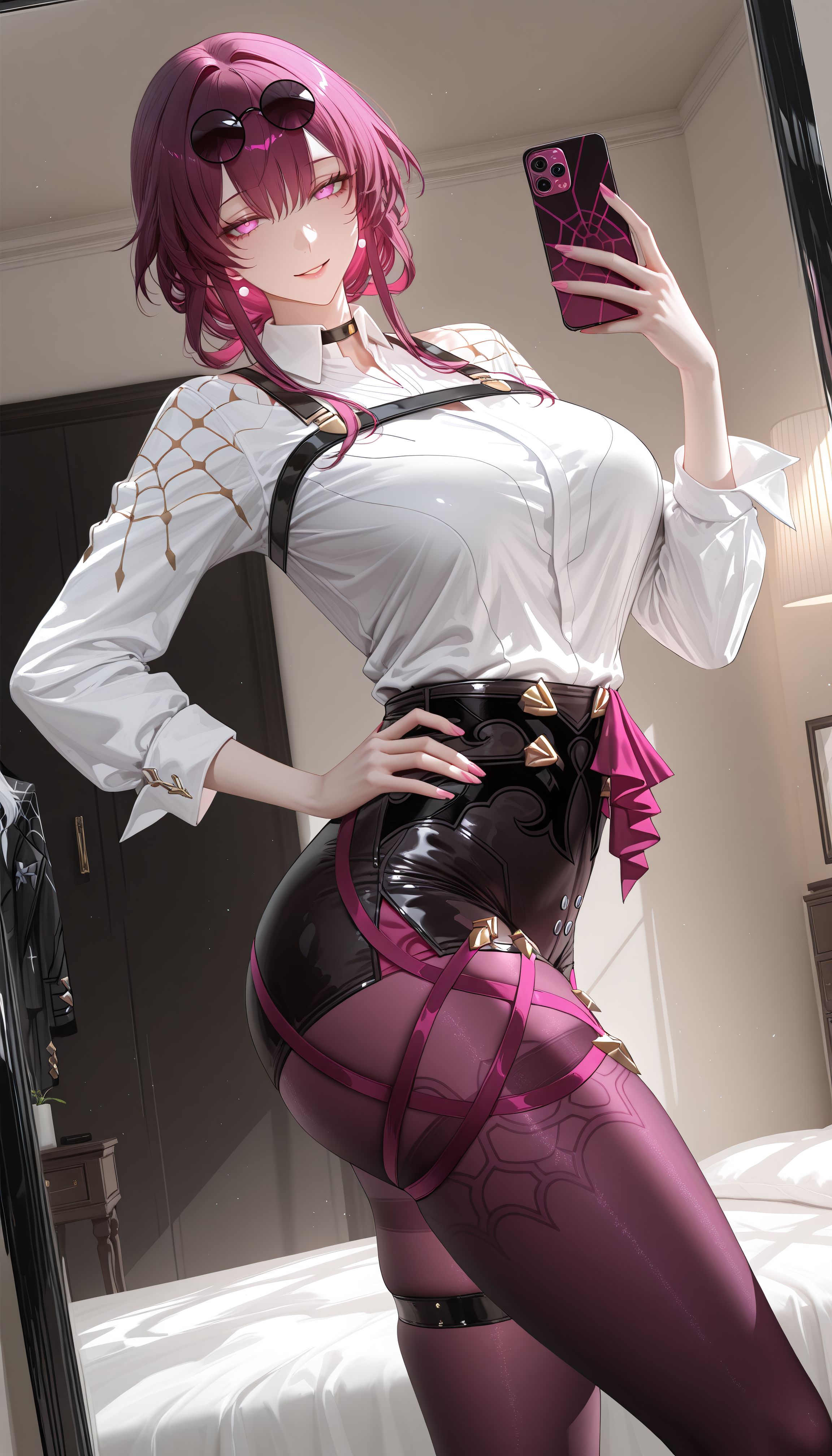 卡芙卡 二次元游戏角色 崩坏星穹铁道 房间镜子,第1张 卡芙卡 二次元游戏角色 崩坏星穹铁道 房间镜子,第1张