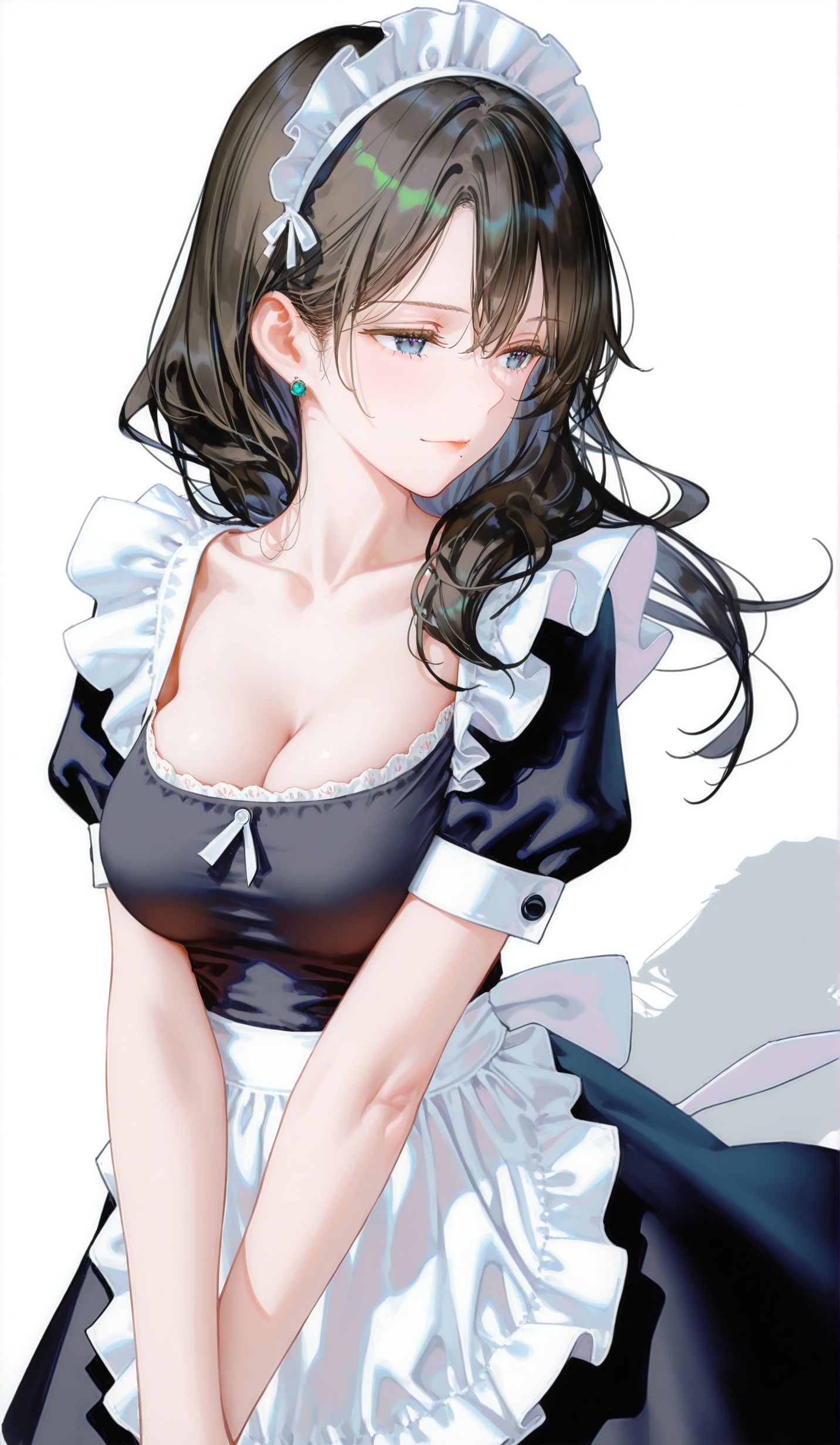 猫眼三姐妹 大姐来生泪女仆装 礼服 经典之作 二次元动漫ai壁纸,第2张