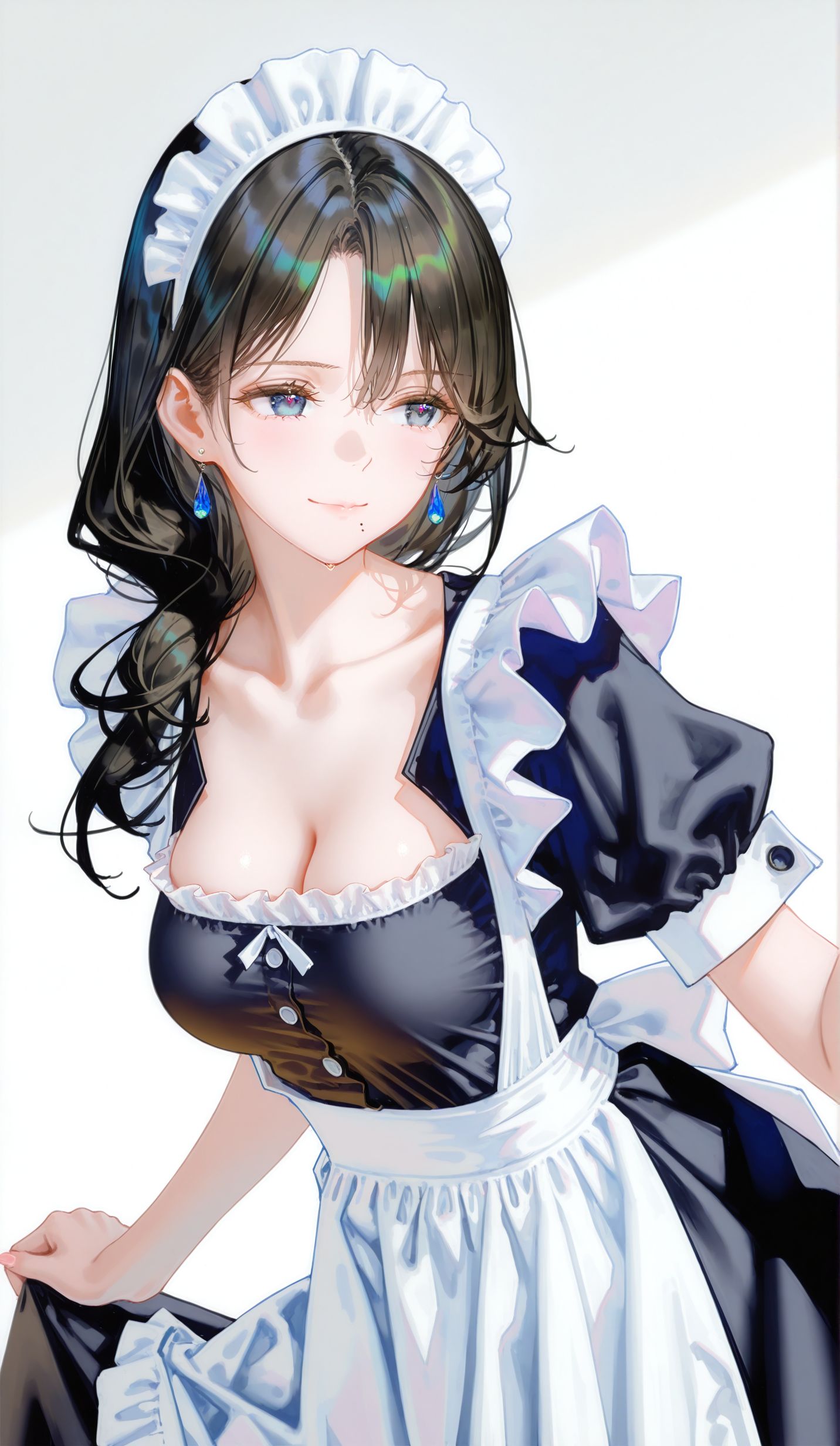 猫眼三姐妹 大姐来生泪女仆装 礼服 经典之作 二次元动漫ai壁纸,第3张