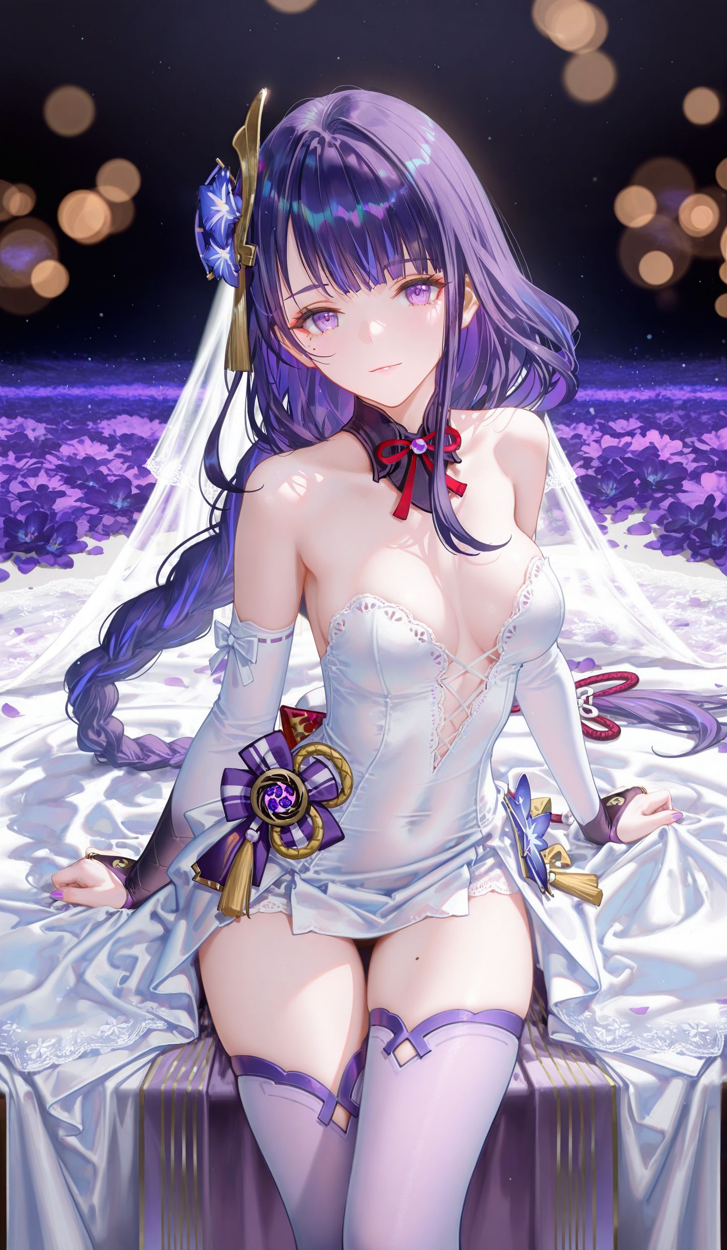 雷电将军花嫁 二次元ai 原神,第4张