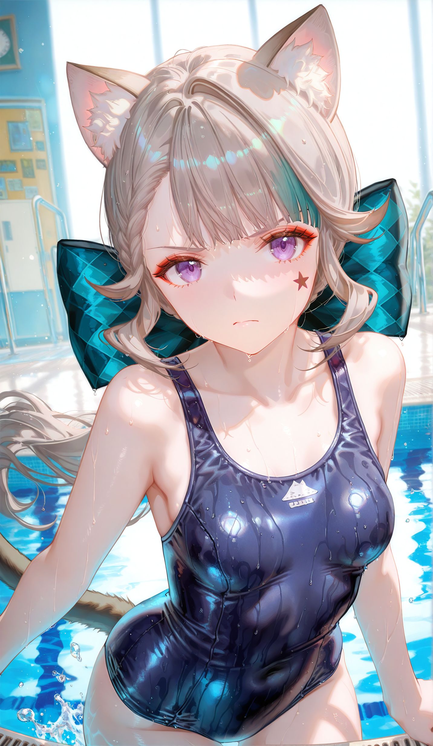 琳妮特死库水泳装 原神ai二次元少女,第1张