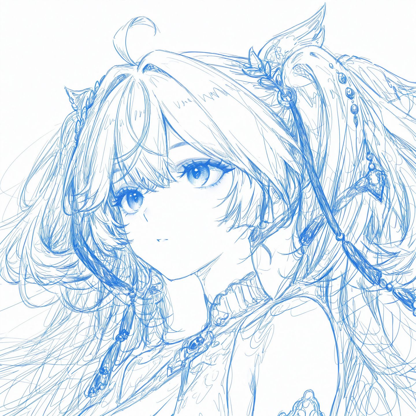 头像线稿 鸣潮 尤诺 守岸人 奥古斯塔,第2张